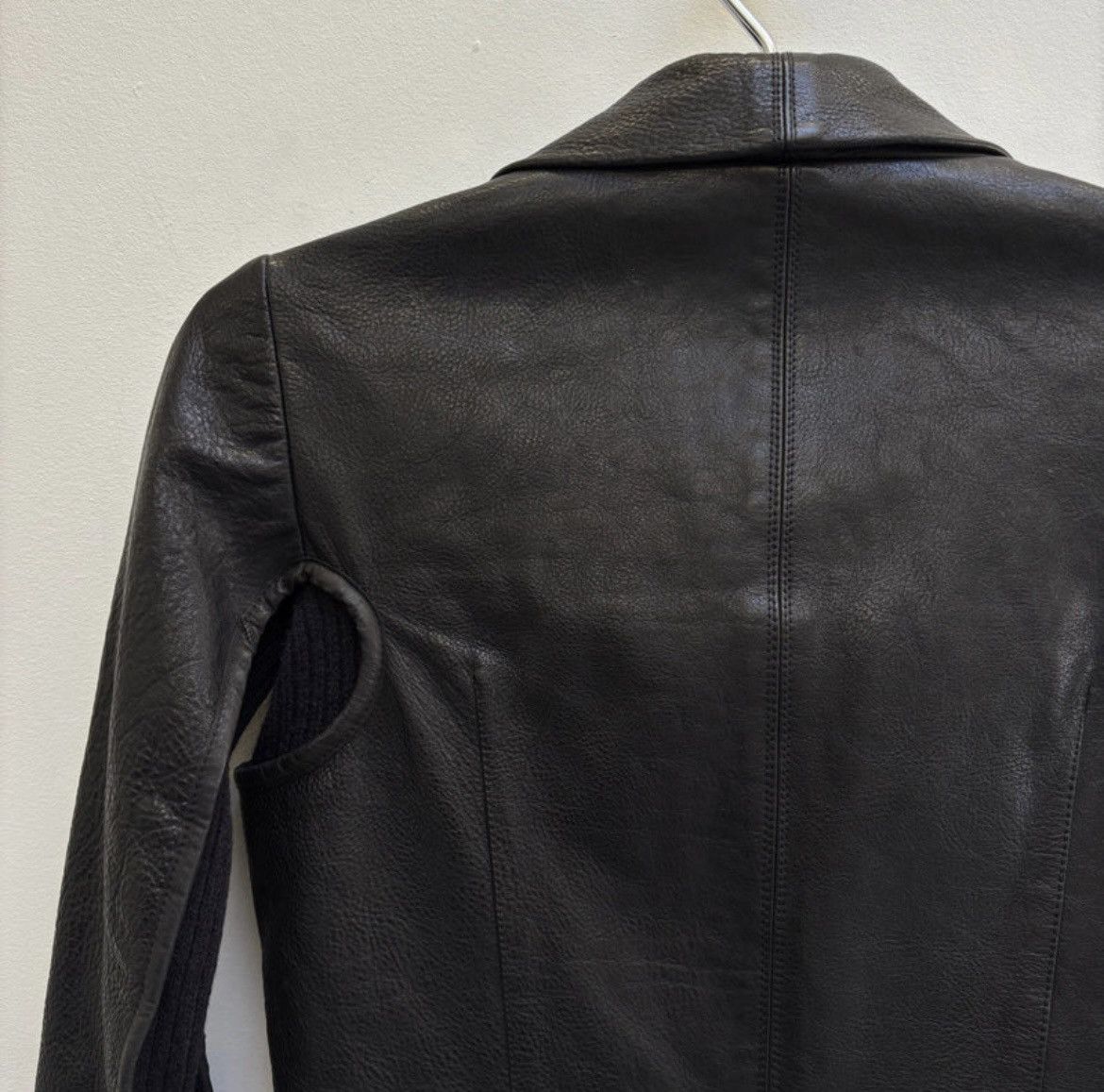 Rick Owens Rick Owens FW10 Rick Owens ‘GLEAM’ Long Leather Wool Jacket Size M / US 6-8 / IT 42-44 - 11 Thumbnail
