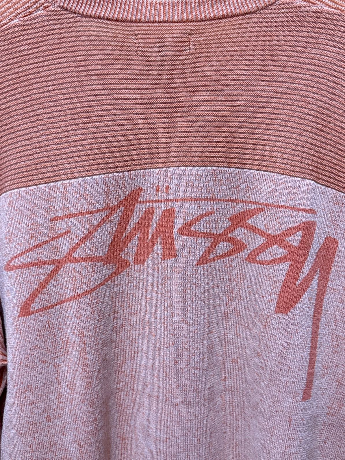 Stussy Stussy Engineered Panel Sweater Orange Size US L / EU 52-54 / 3 - 2 Thumbnail