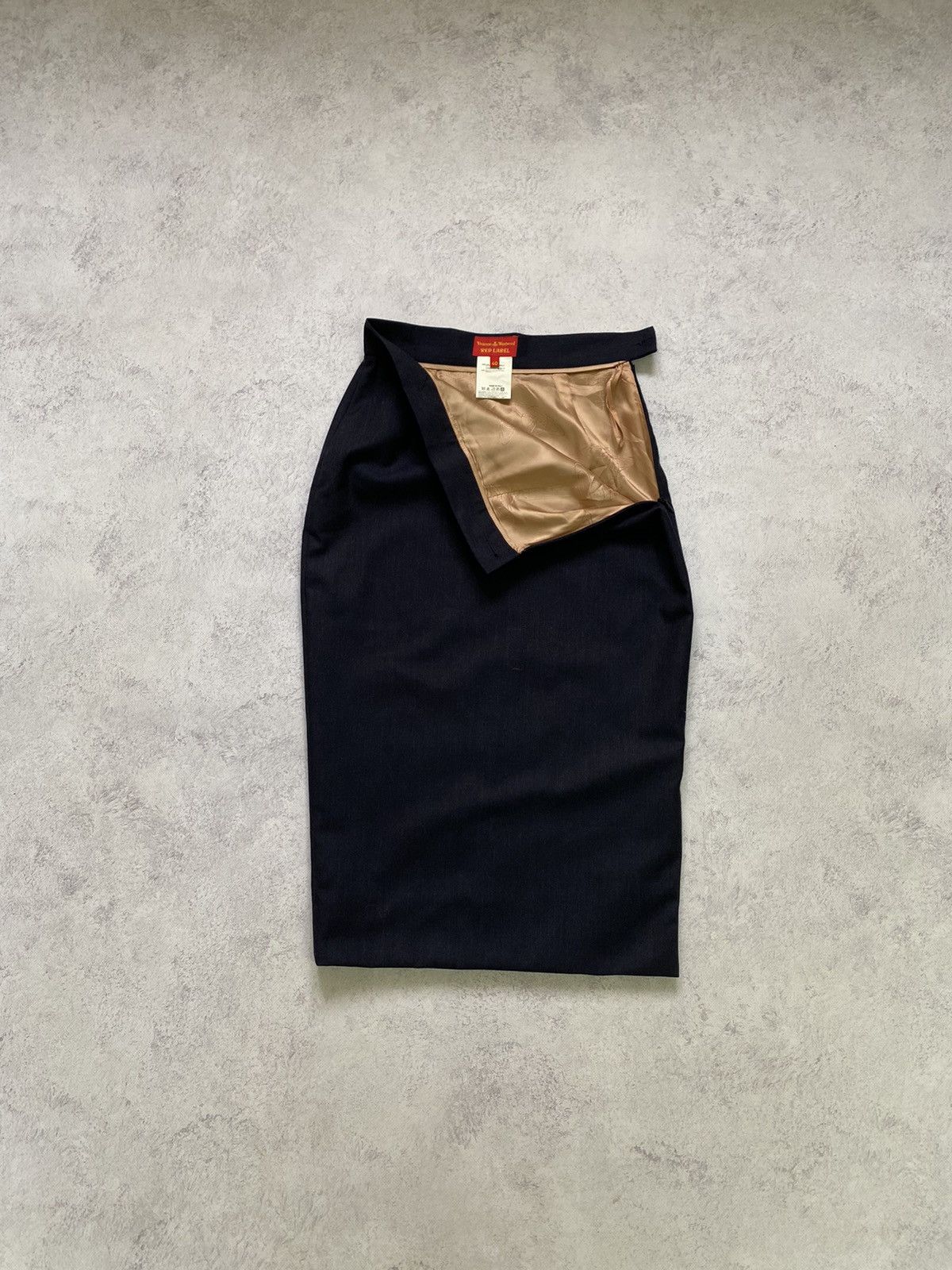 Vivienne Westwood Red Label Wool Navy Pencil Skirt Size 40