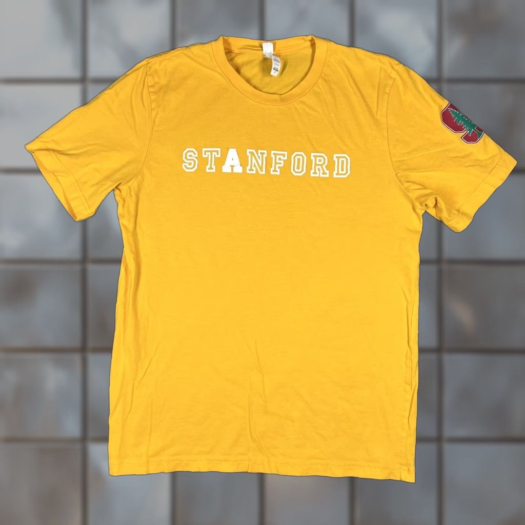 Vintage Stanford Cardinal Welcome To The Neighborhood Unisex Shirt Large Yellow Size US L / EU 52-54 / 3 - 1 Thumbnail