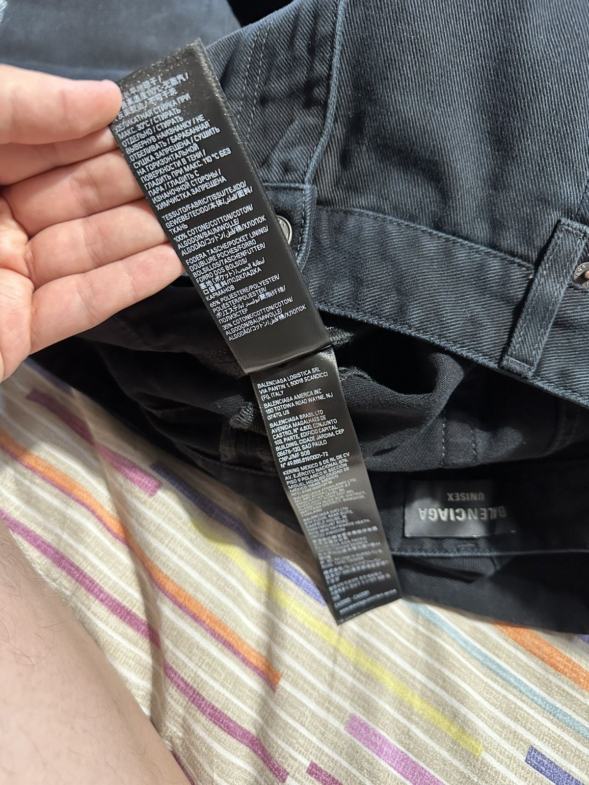 Balenciaga [M] 1550$ Black flared double knee jeans Size US 31 - 22 Thumbnail