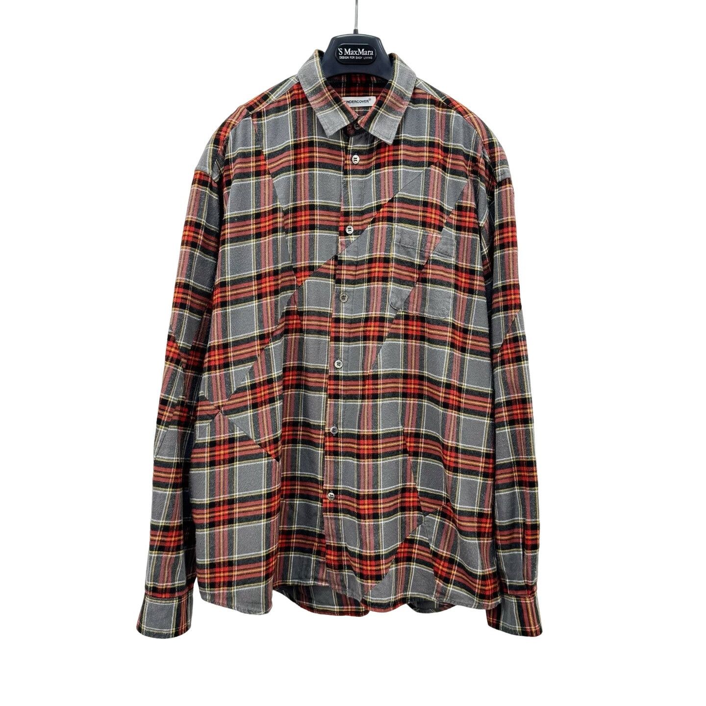 Undercover Undercover Panelled Plaid Flannel Shirt Size 2 Size US M / EU 48-50 / 2 - 1 Thumbnail
