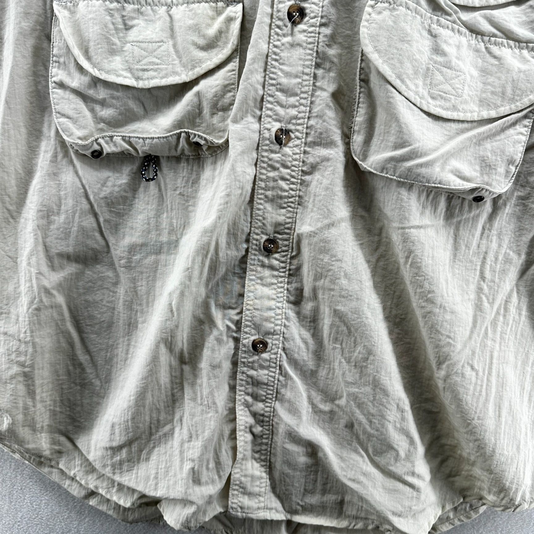 Vintage Remington Button-Up Shirt Gray Men's Large Short Sleeve Pockets Collared Size US L / EU 52-54 / 3 - 5 Thumbnail
