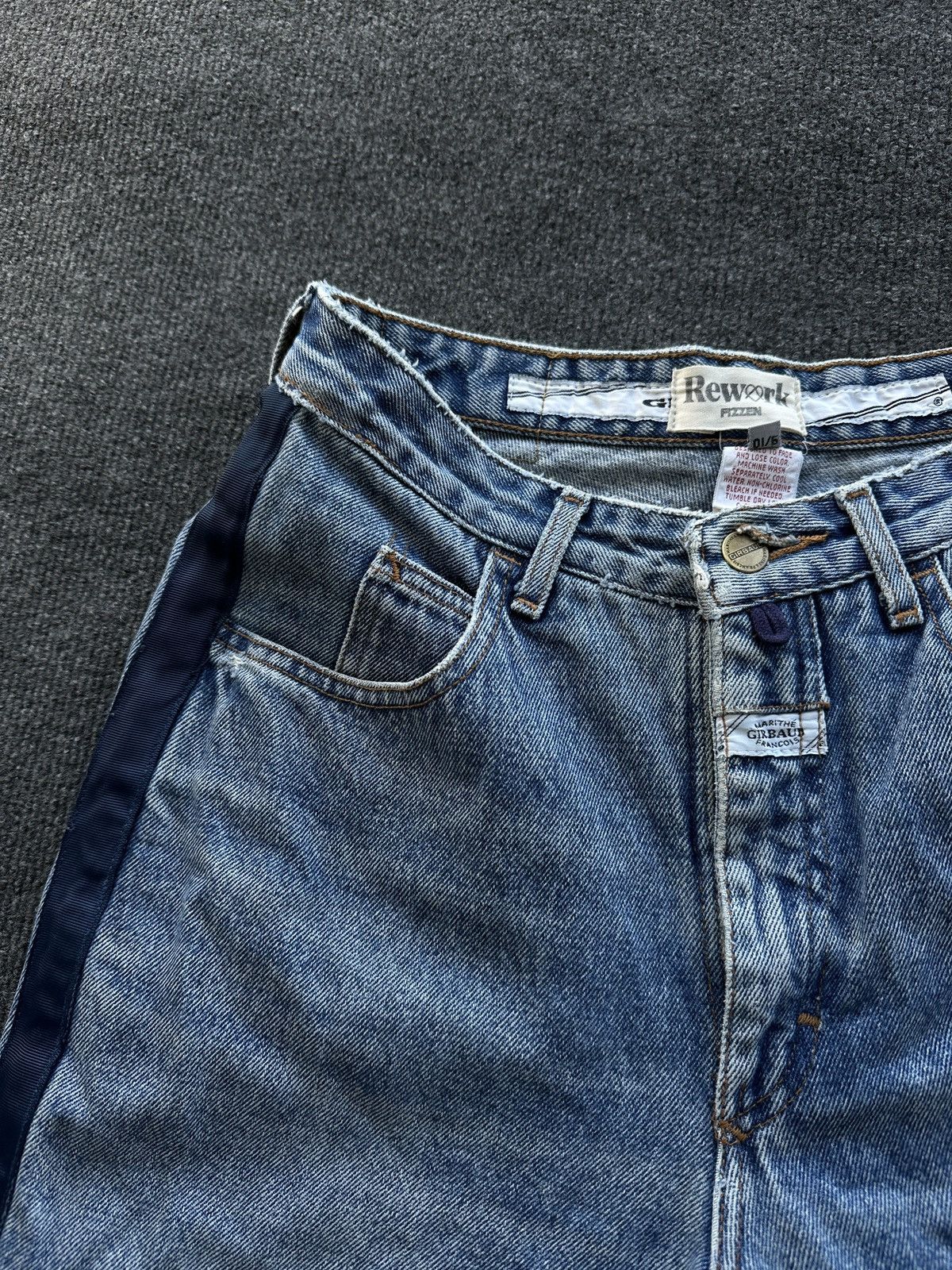 Marithe + Francois Girbaud 🚨 MARITHE FRANCOIS GIRBAUD AVANT GARDE GOTHIC WOMEN JEANS Size 26" / US 2 / IT 38 - 7 Thumbnail