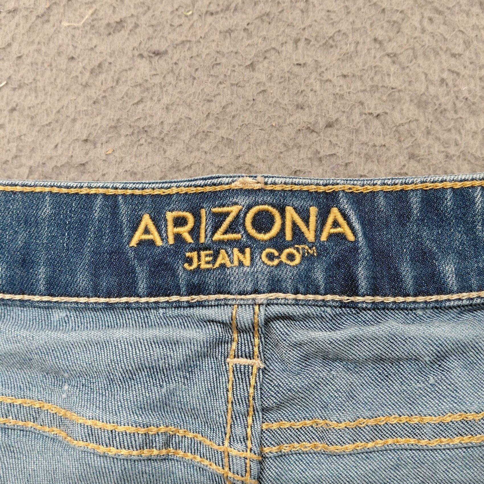 Vintage Arizona Jean Co. Jeans Womens Size 19 Blue Bootcut Flare Cowgirl Rodeo Biker.... Jeans Size 40" / US 18 - 3 Thumbnail