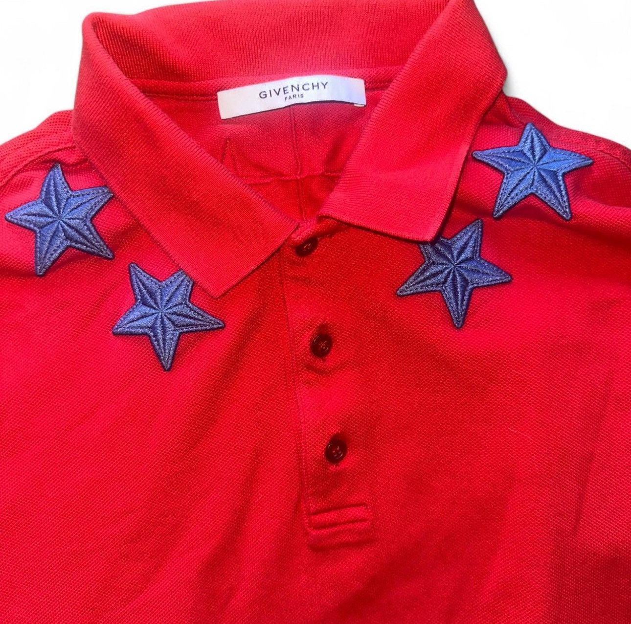 Givenchy × Luxury Rare! Givenchy Star Polo Embroidered Luxury