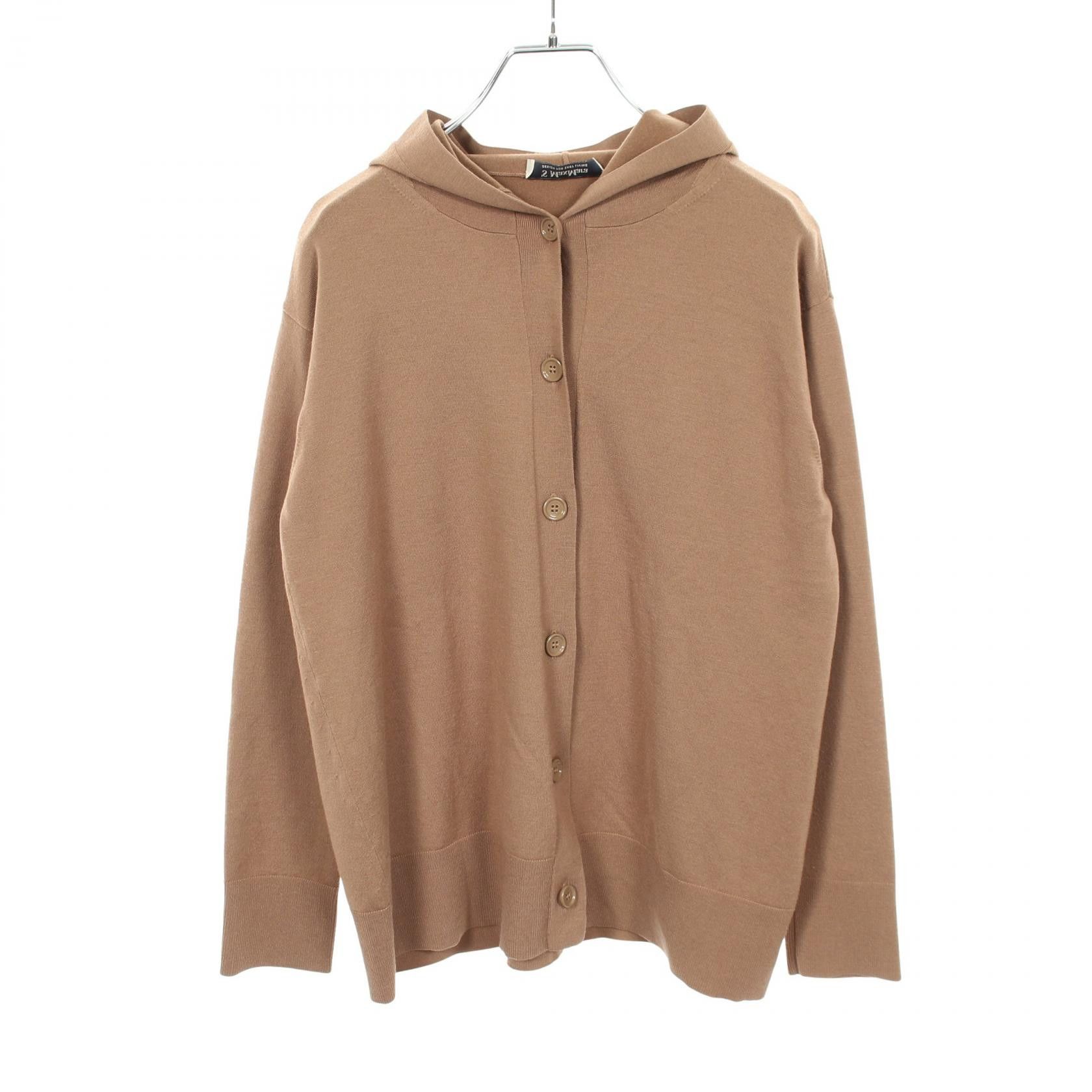 Max Mara Max Mara S Max Mara Wool Hooded Cardigan Textile Tops DUTY FREE for USA Size ONE SIZE - 1 Thumbnail