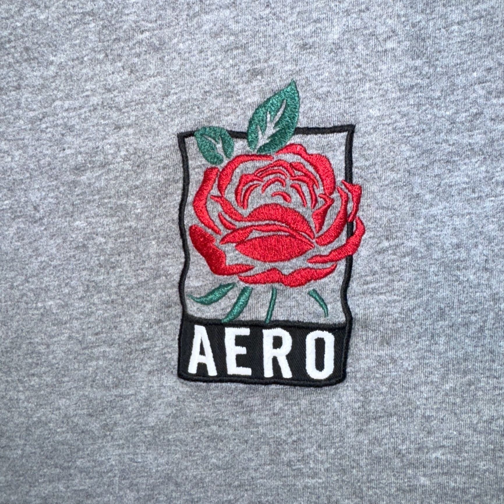 Aeropostale Aeropostale Tshirt Rose Box Logo Gray Short Sleeve Embroiderd - S Size S / US 4 / IT 40 - 2 Thumbnail