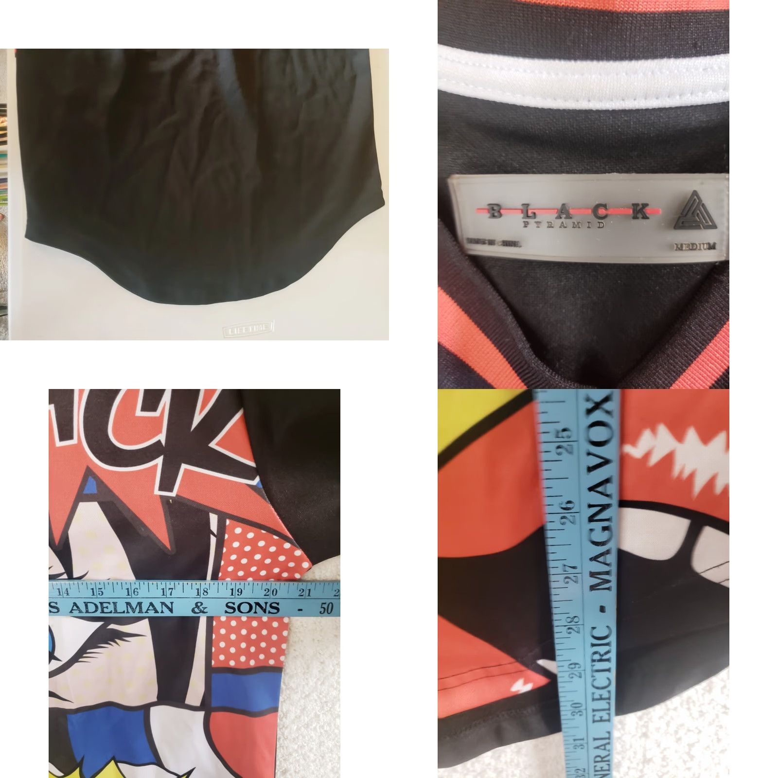 Black Pyramid PYRAMID Jersey Black All Over Print Embroidered Back Front Lettered M Mens Short Sleeve Multicolor 2018-2019 Size US M / EU 48-50 / 2 - 9 Thumbnail