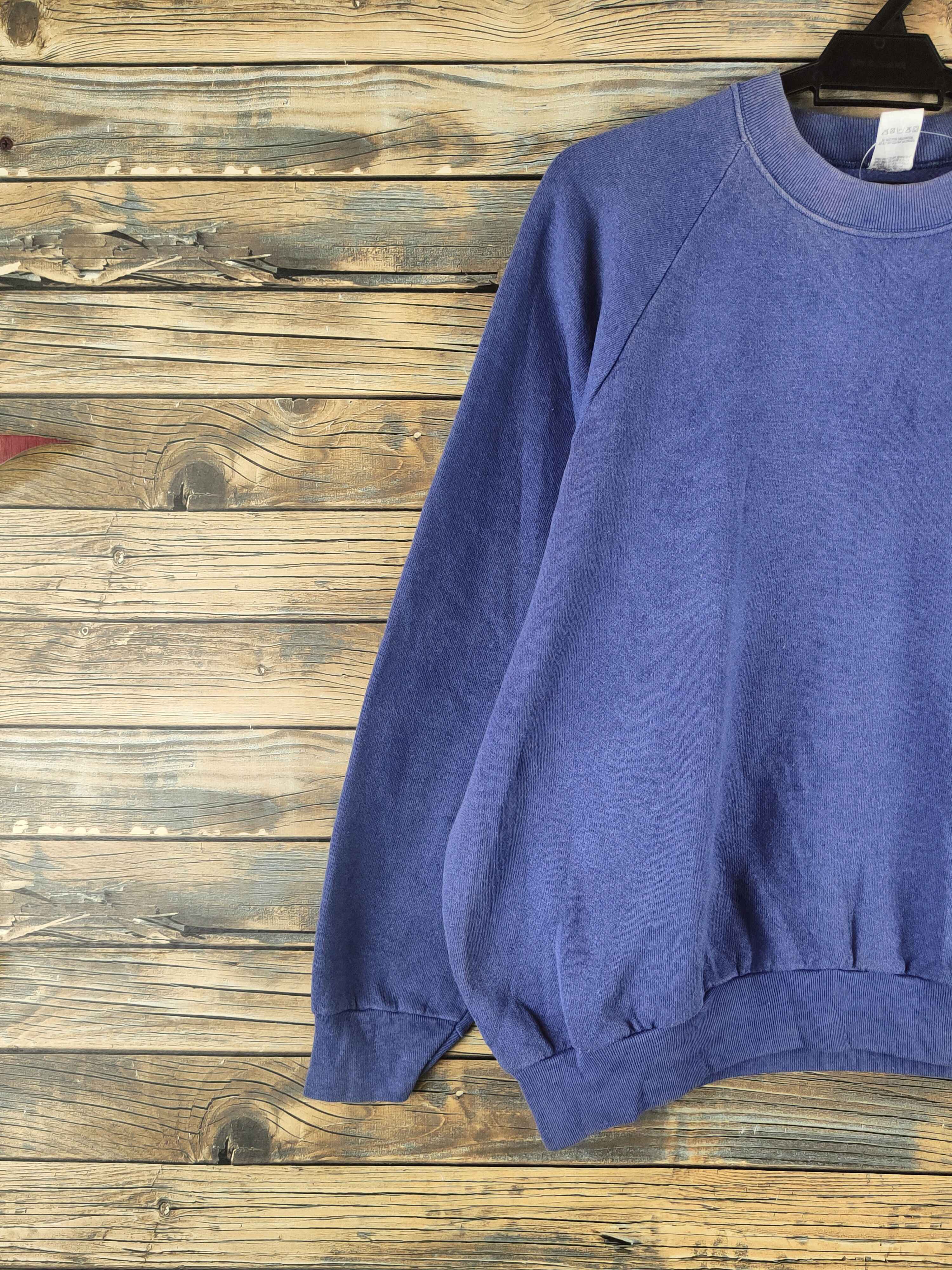 Fruit Of The Loom Vintage Fruit of the Loom Purple plain Sweatshirts #S2866 Size L / US 10 / IT 46 - 3 Thumbnail