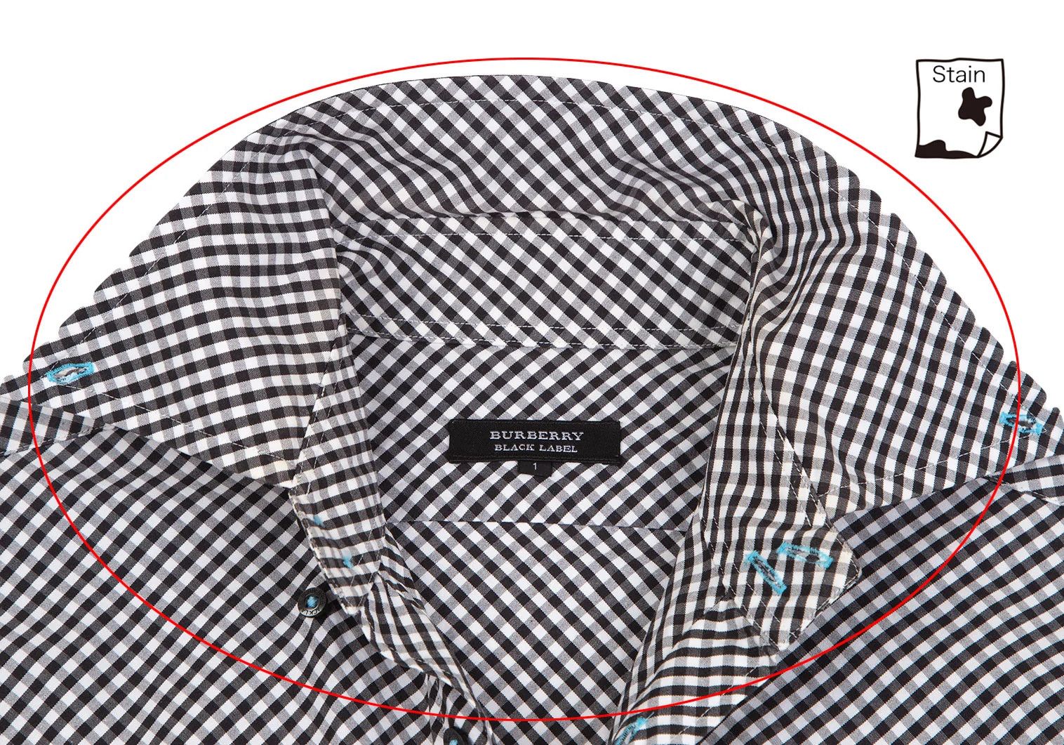 Burberry Gingham Check Button-Down Shirt in Black and White Size US S / EU 44-46 / 1 - 4 Thumbnail