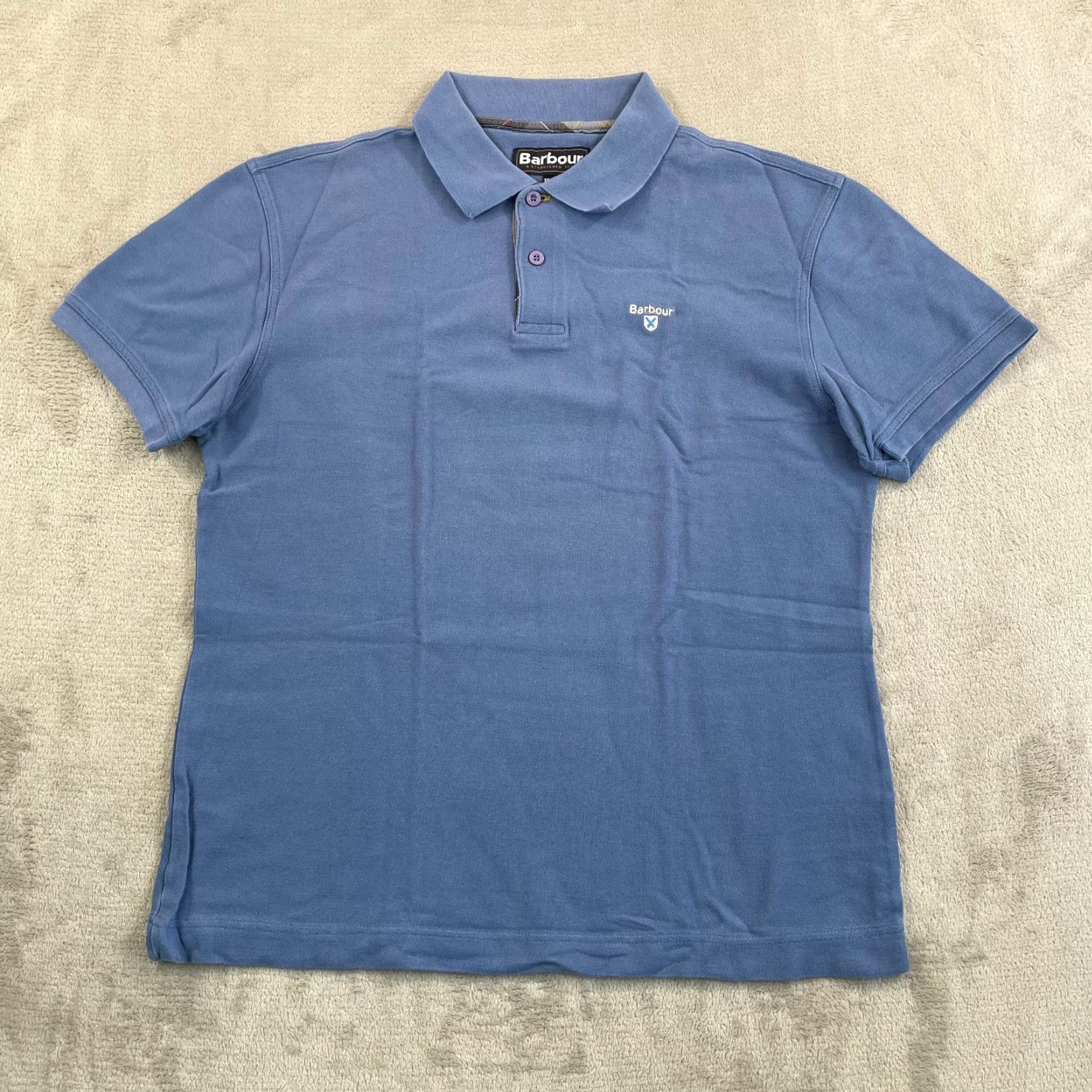 Barbour Barbour Chest Logo Polo Shirt Men Medium Blue Short Sleeve Golf Casual Designer Size US M / EU 48-50 / 2 - 4 Thumbnail