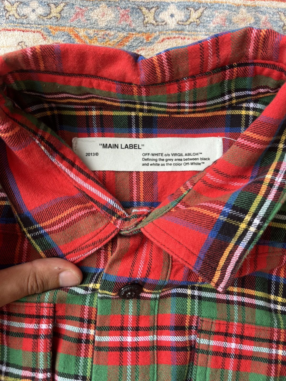 Off-White Off-White Spray Paint Flannel Shirt Size US XS / EU 42 / 0 - 4 Thumbnail