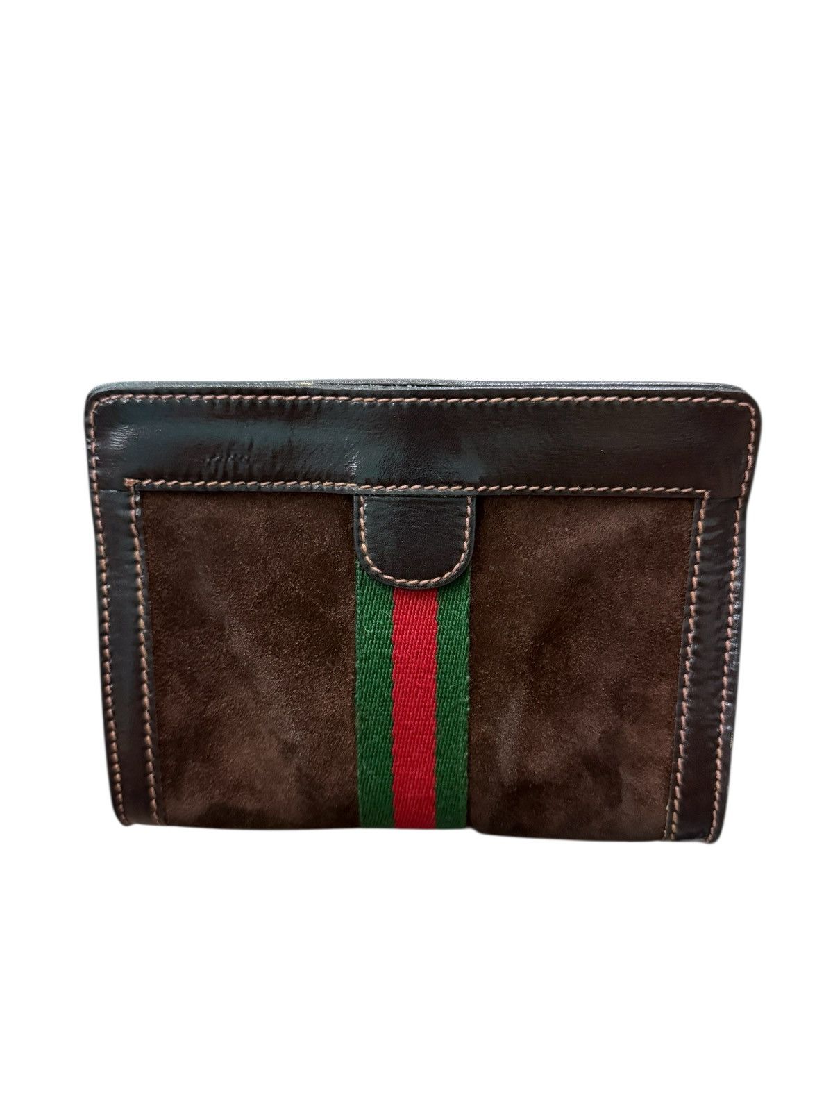 Gucci RARE VINTAGE GUCCI PARFUMS MINI SUEDE POUCH/CLUTH BAG Size ONE SIZE - 2 Thumbnail