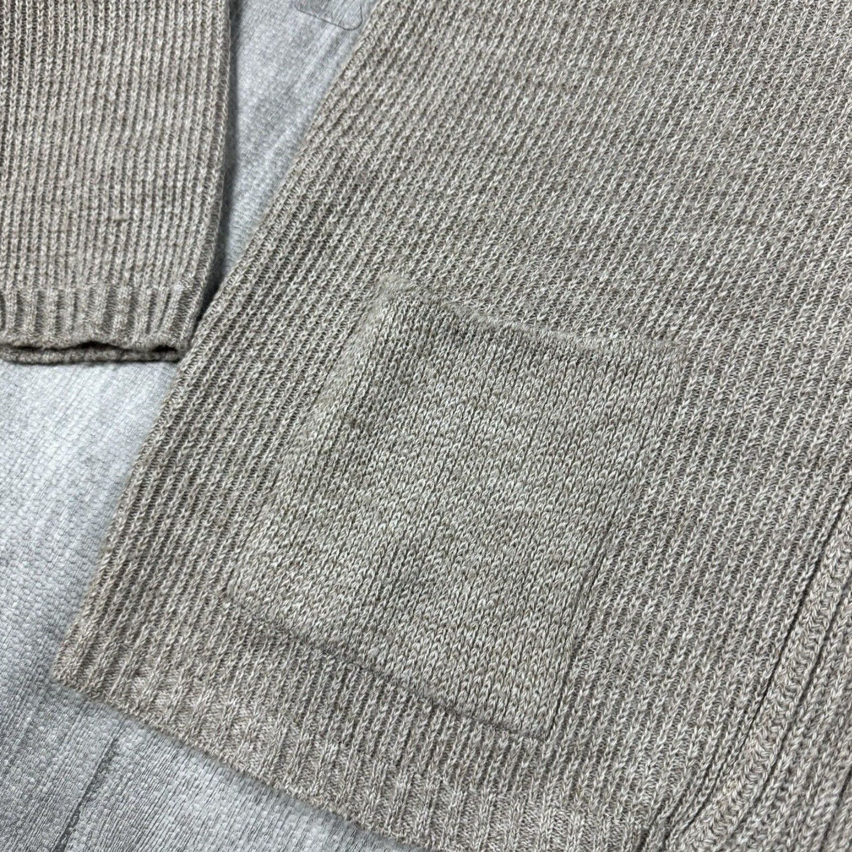 London Fog VINTAGE London Fog Full Zip Cardigan Knit Mock Neck Beige Mens XL Knit Pullover Preppy 80s USA Men's Cardigan Size US XL / EU 56 / 4 - 4 Thumbnail