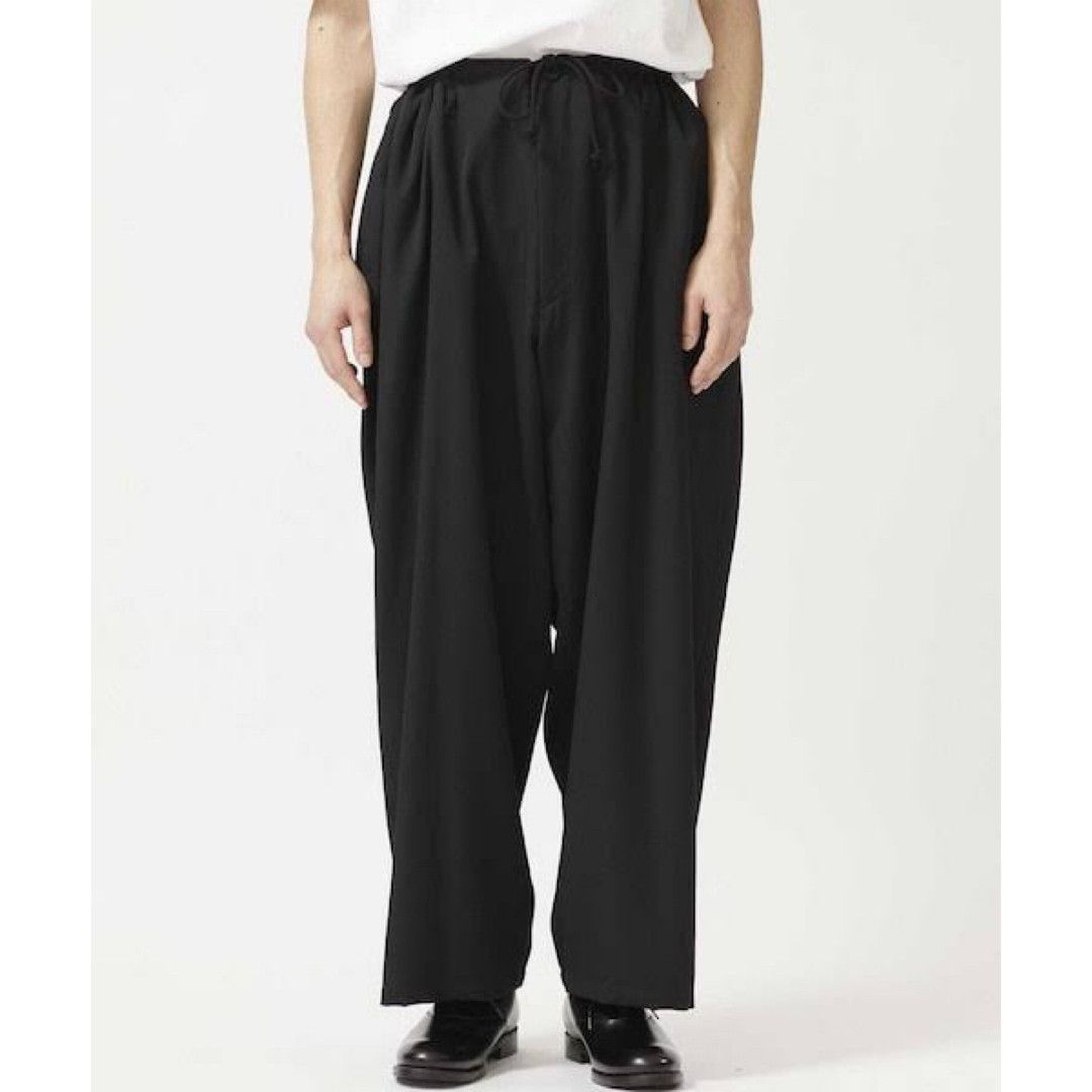 Yohji Yamamoto Yohji Yamamoto Pour Homme W/Gabardine Wide Pants Trouser Size US 30 / EU 46 - 1 Thumbnail