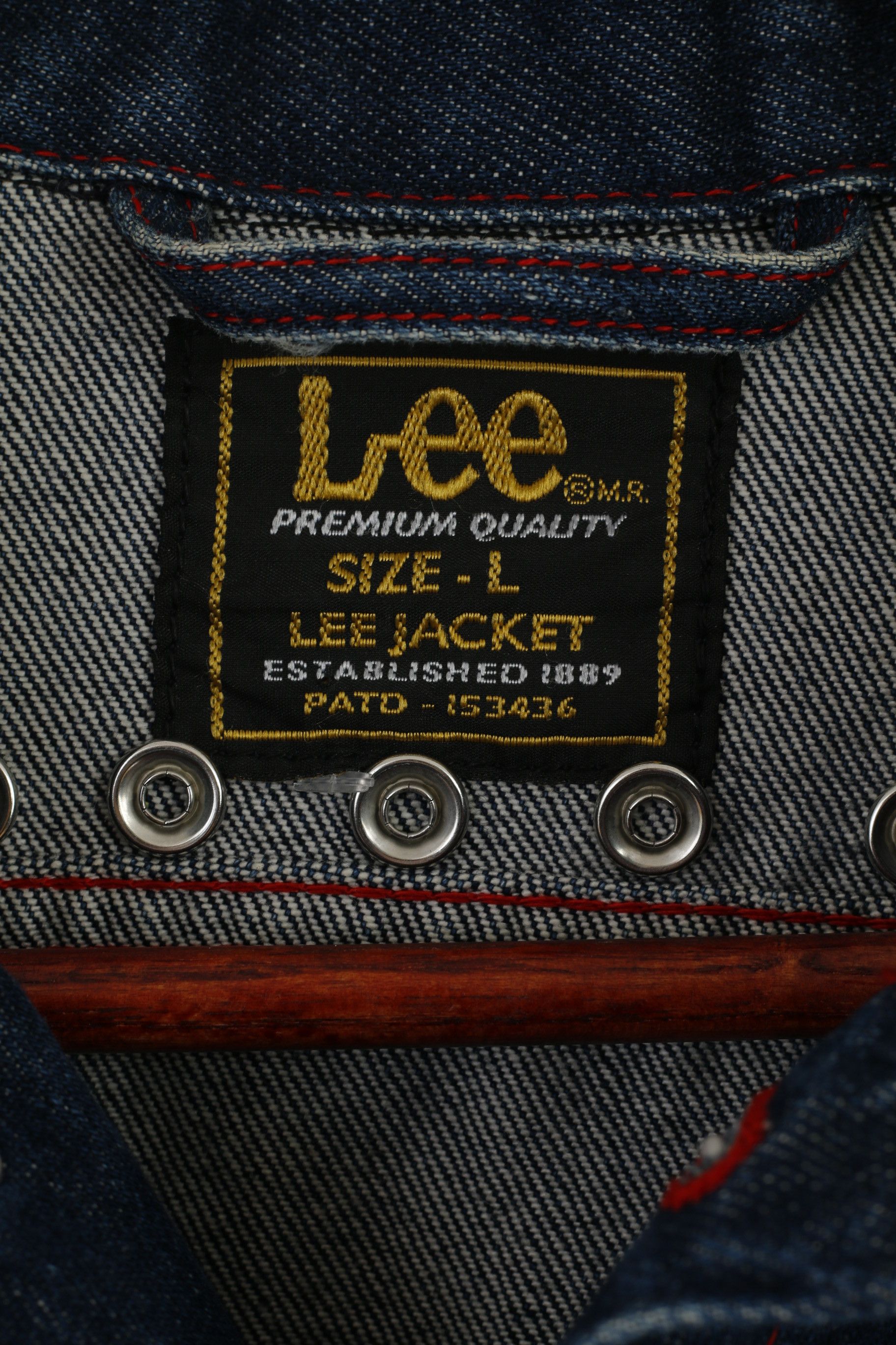 Lee Lee Premium Quality Women L (M) Denim Jacket navy Jeans 2582 Size L / US 10 / IT 46 - 4 Thumbnail