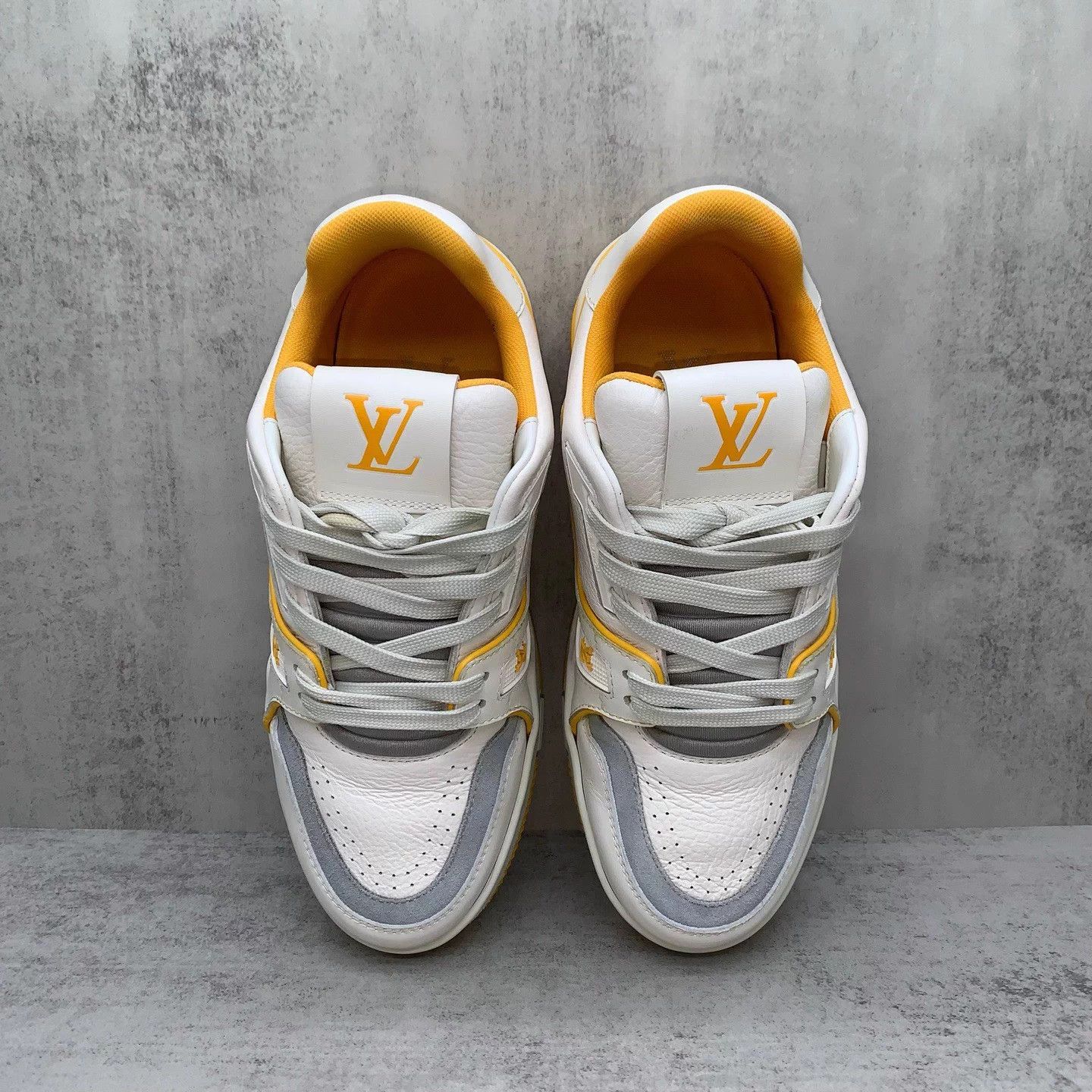 Louis Vuitton LV Trainer White/Yellow 36.5 98 New Org Box & Acc Size US 5.5 / IT 35.5 - 6 Thumbnail