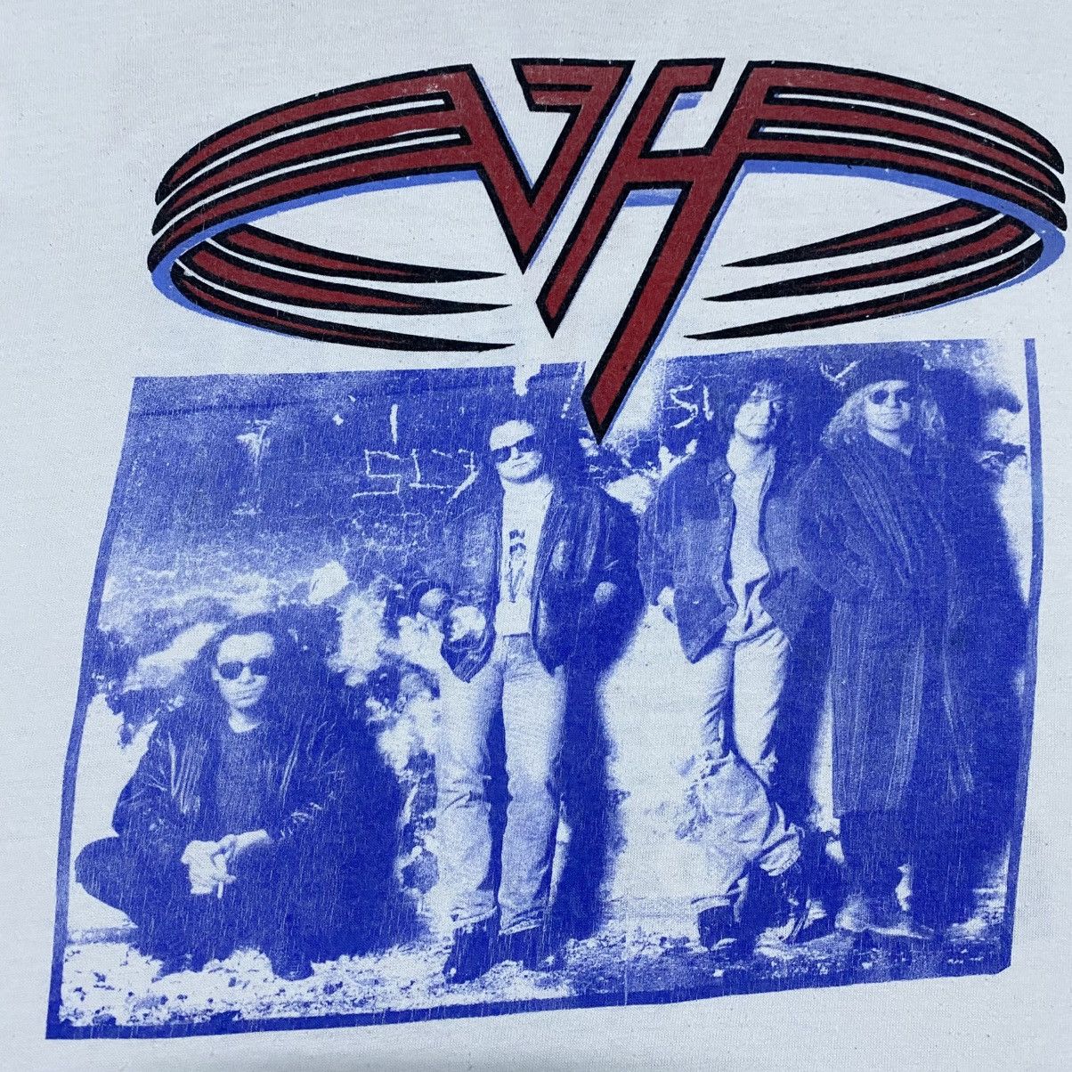 Band Tees × Vintage Rare‼️🔥Vintage Van Halen Line Up World Tour '93 T-Shirt Size US L / EU 52-54 / 3 - 8 Thumbnail