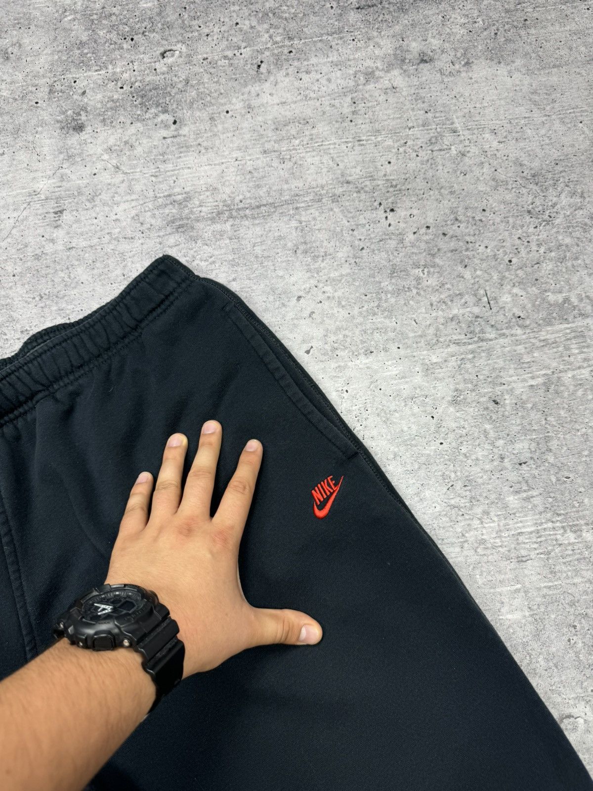 Nike × Vintage Vintage Nike Y2K Style Drill Swoosh Logo Sweatpants Pants Size US 34 / EU 50 - 8 Thumbnail
