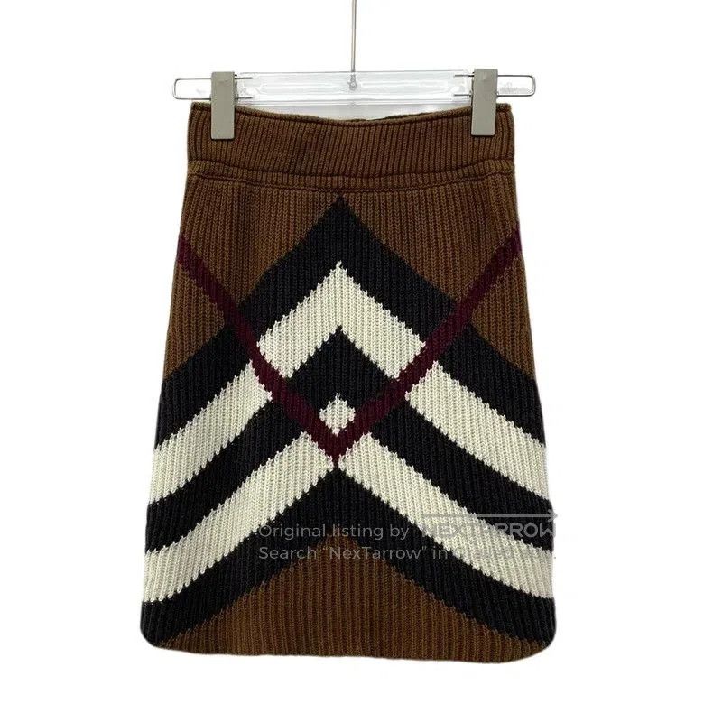 Burberry Burberry Brown Stripe Cashmere Knit Set. Size US S / EU 44-46 / 1 - 3 Thumbnail