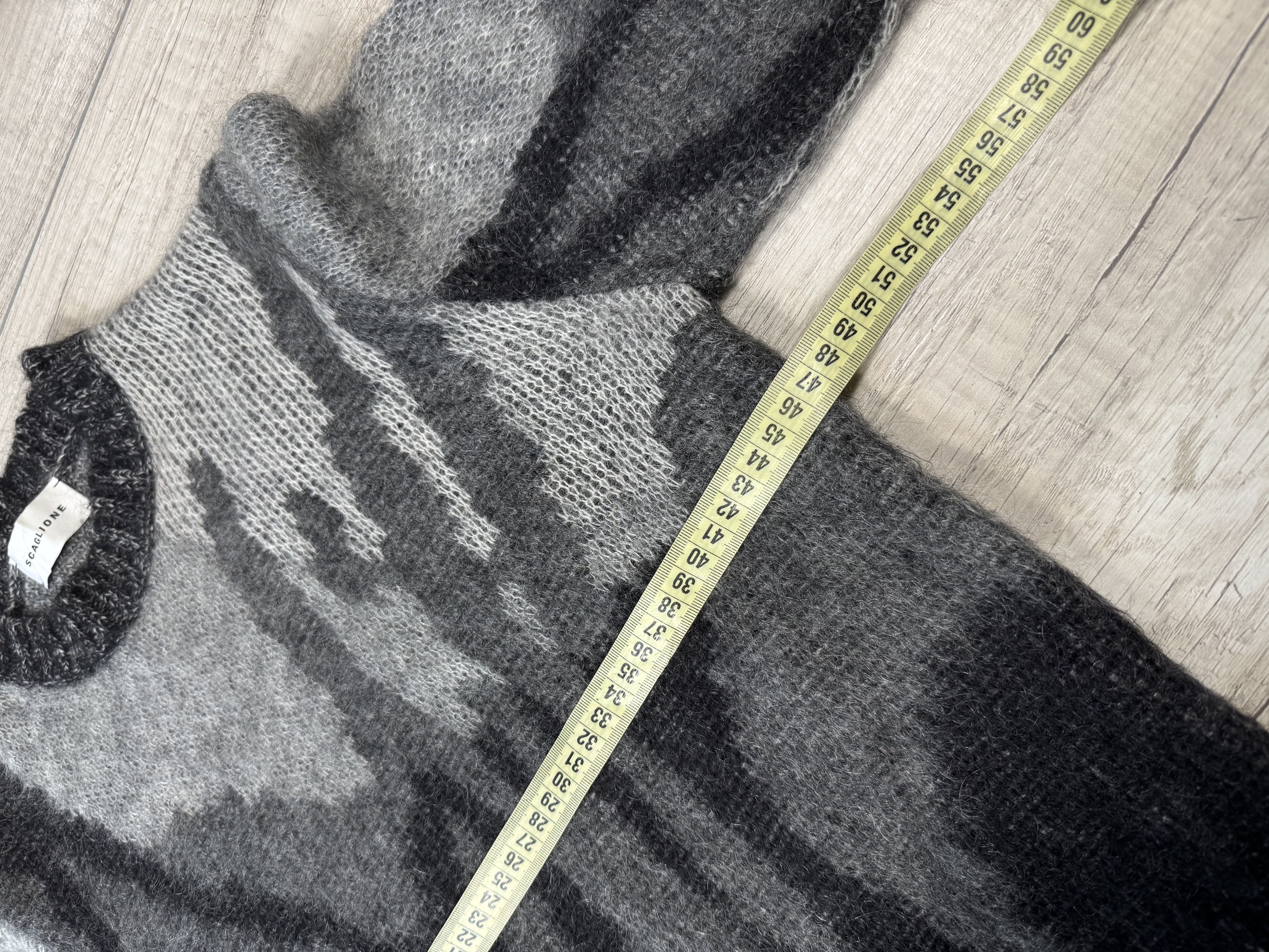 Other SCAGLIONE Mohair Merino Wool Camo Cropped Sweater Oversized Size S / US 4 / IT 40 - 7 Thumbnail