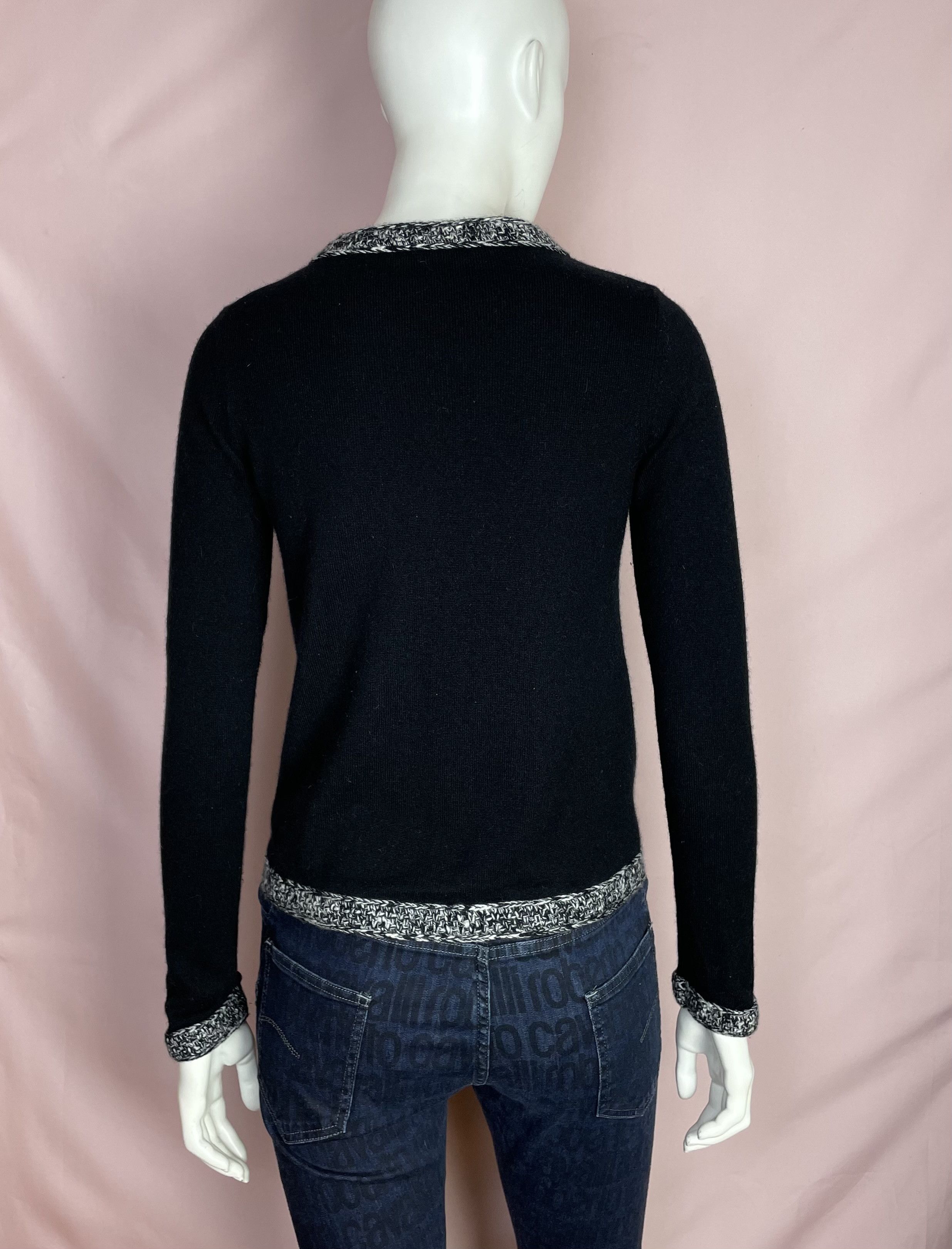Other FFC Wool Cashmere Black Cardigan Size S Size S / US 4 / IT 40 - 3 Thumbnail