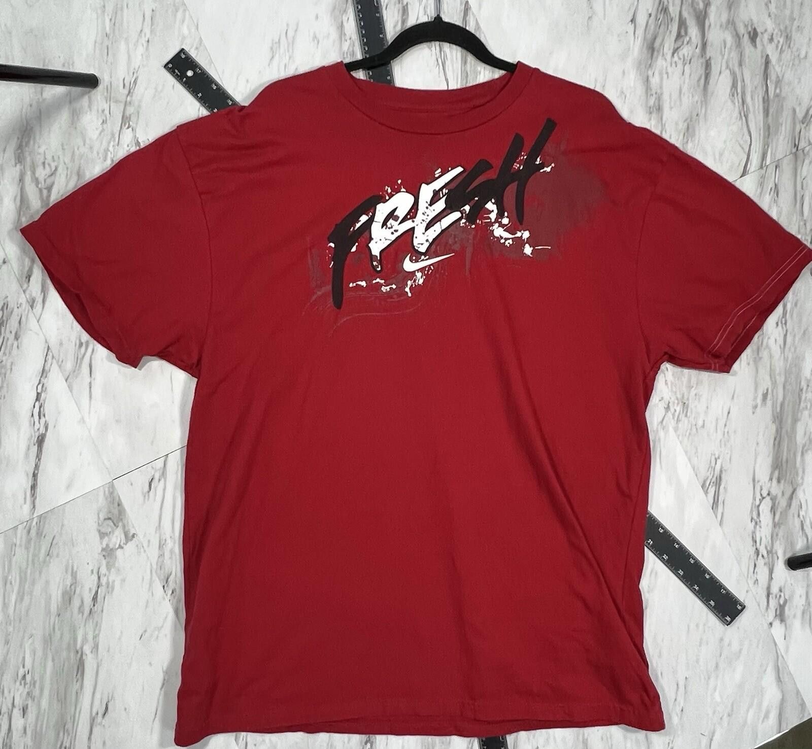 Nike Nike PREY Graphic Red T Shirt Basketball Streetwear XL #8 Size US XL / EU 56 / 4 - 1 Thumbnail