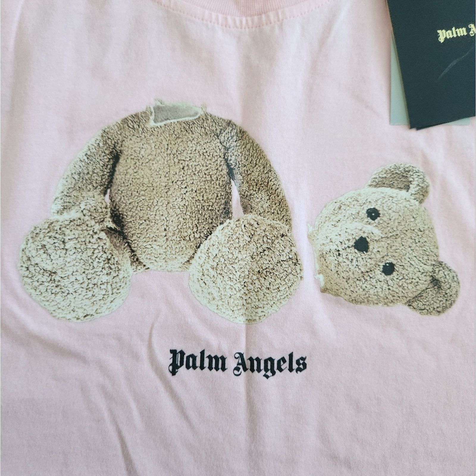 Palm Angels Palm Angeles Bear Loose Tee Baby Pink Designer Unisex Size US S / EU 44-46 / 1 - 4 Thumbnail