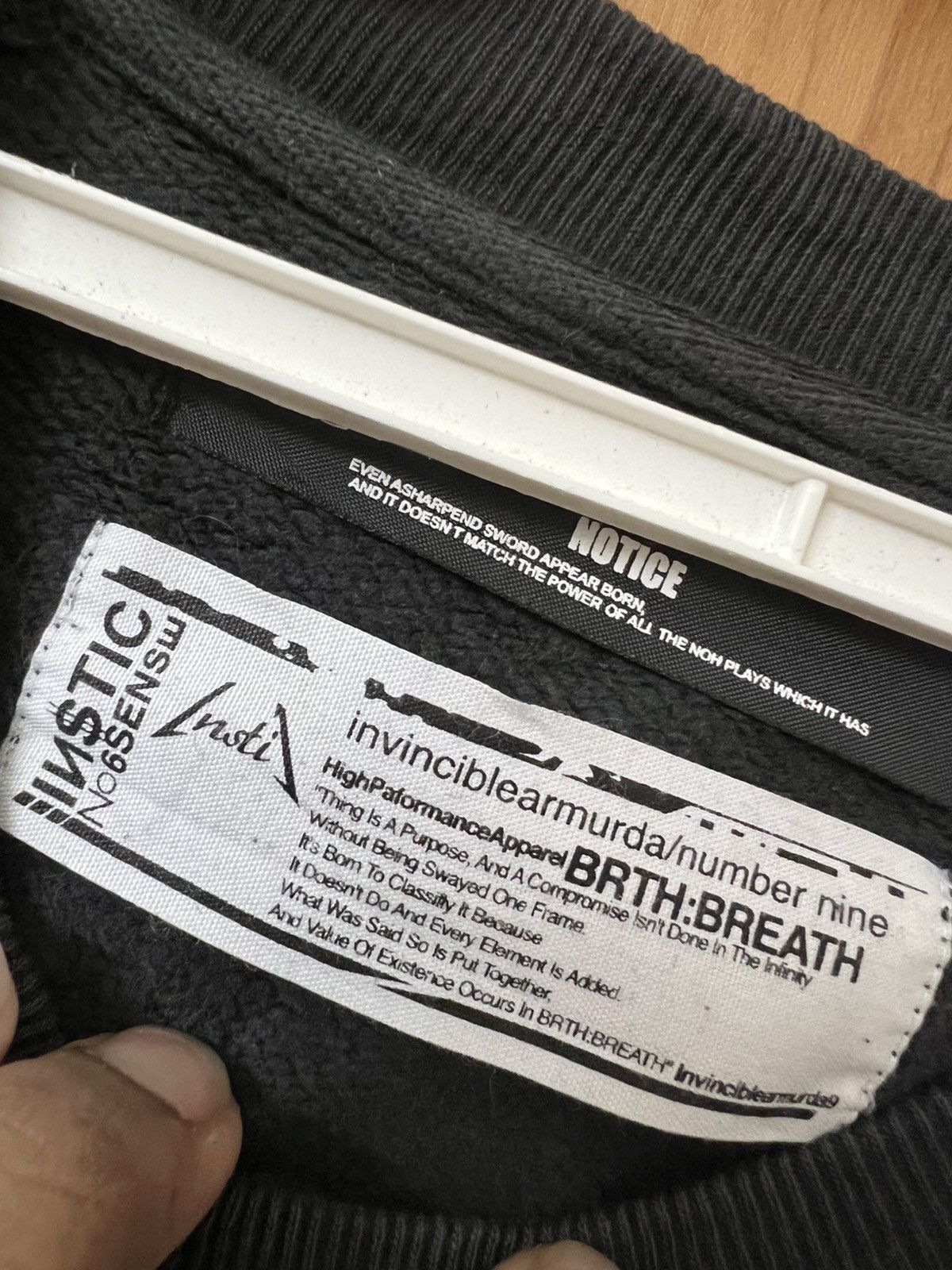 Number (N)ine Vtg number nine x invinciblearmurda x brth:breath sweatshirt Size US L / EU 52-54 / 3 - 11 Thumbnail
