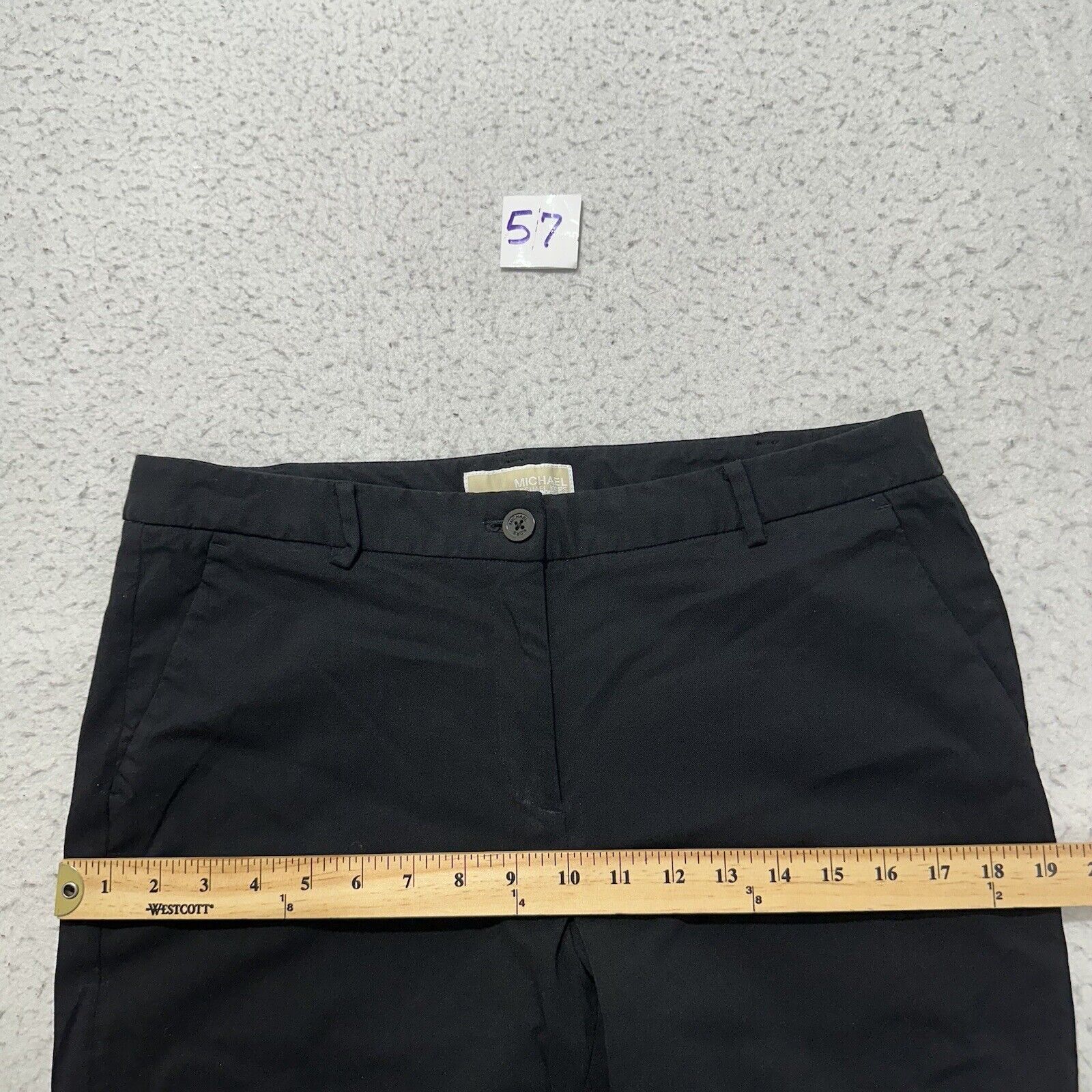 Michael Kors Michael Kors 12 Flat Front Black Dress Pants 27" Inseam Size 34" / US 12 / IT 48 - 12 Thumbnail