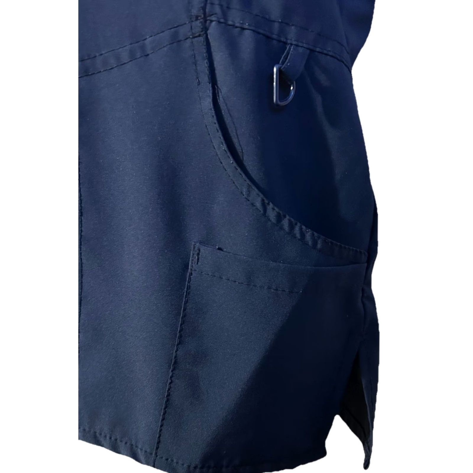 Vintage Scrubaid Scrub Top Women Medium Navy Blue Short Sleeve V Neck Pockets Size M / US 6-8 / IT 42-44 - 7 Thumbnail