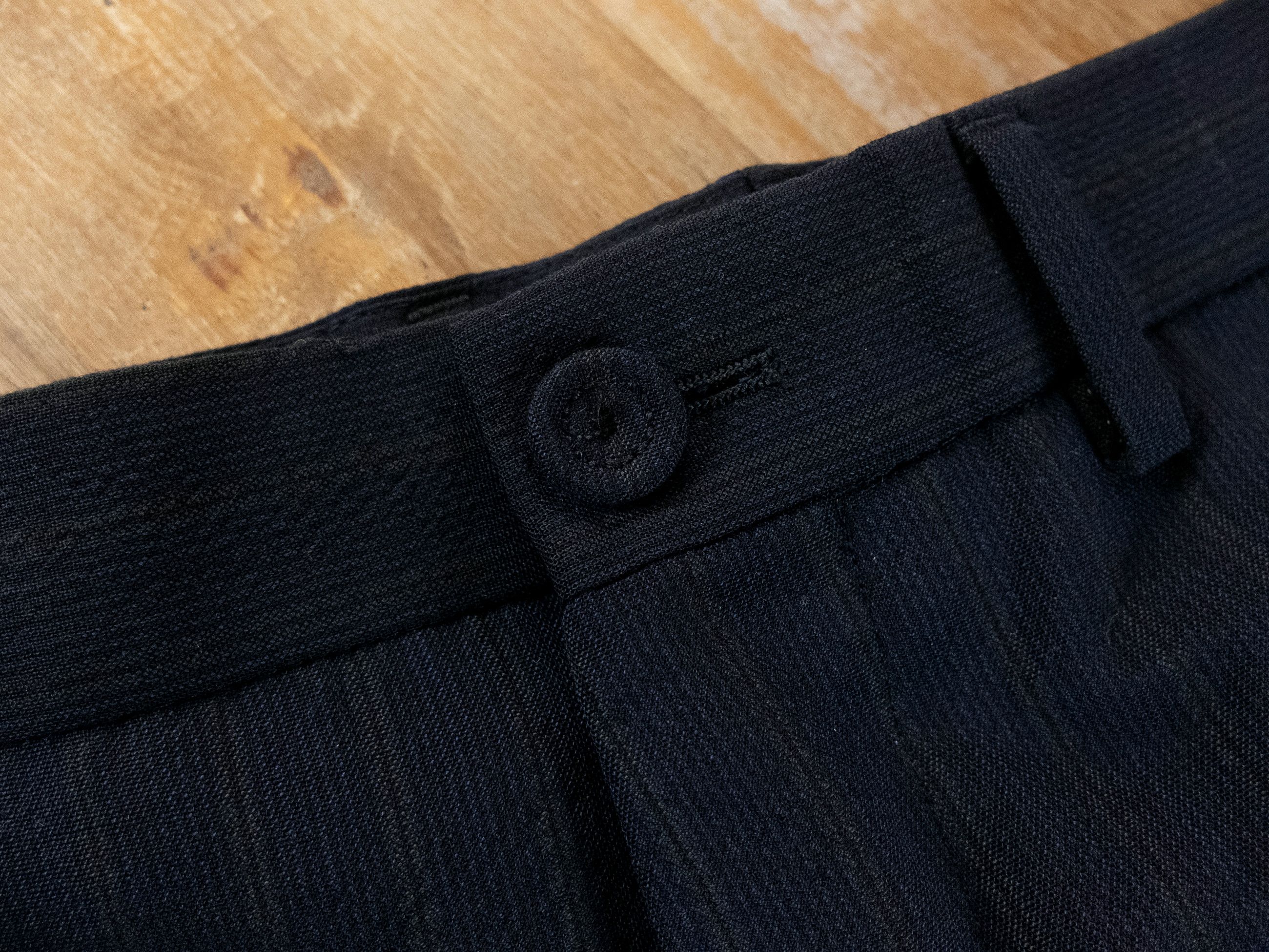 Dior DIOR navy blue striped wool dress pants trousers 32 / 48 Size US 32 / EU 48 - 4 Thumbnail