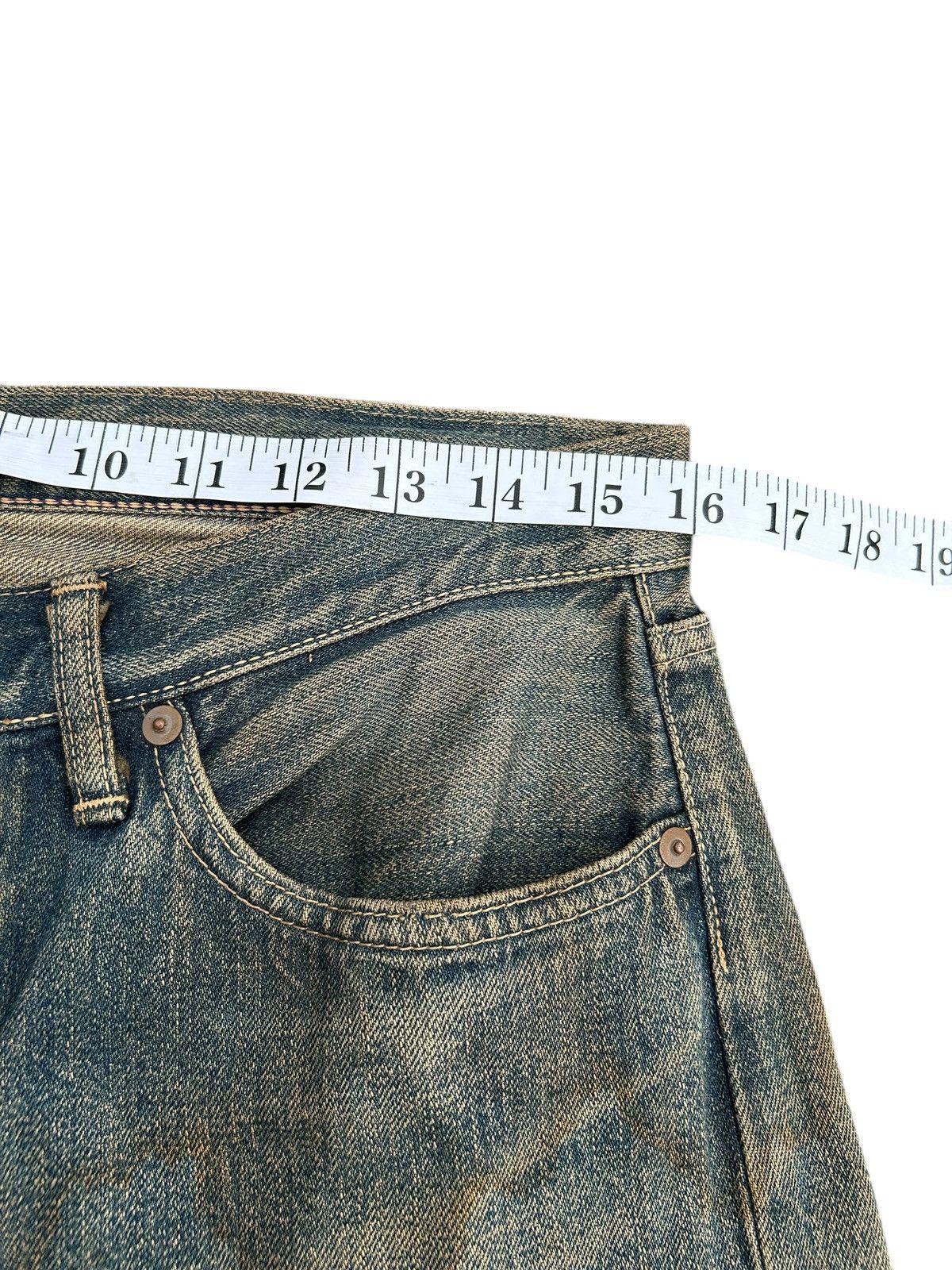 Kapital Vintage The Blue of an Selvedge Distressed Rusty Denim Jeans Size US 32 / EU 48 - 16 Thumbnail