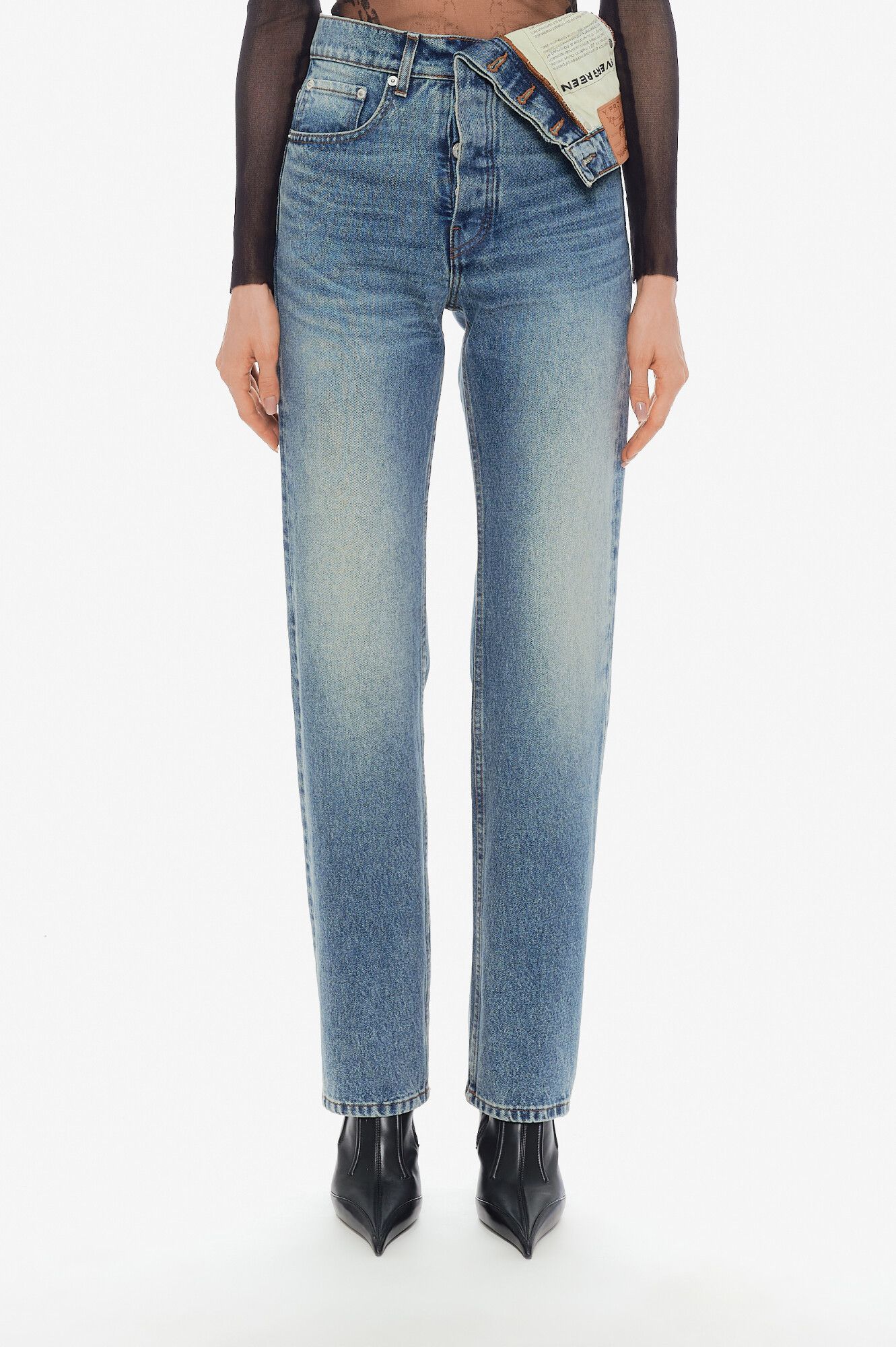Y/Project Y/Project Evergreen Asymmetric Jeans Size 24" / US 00 / IT 34 - 1 Thumbnail