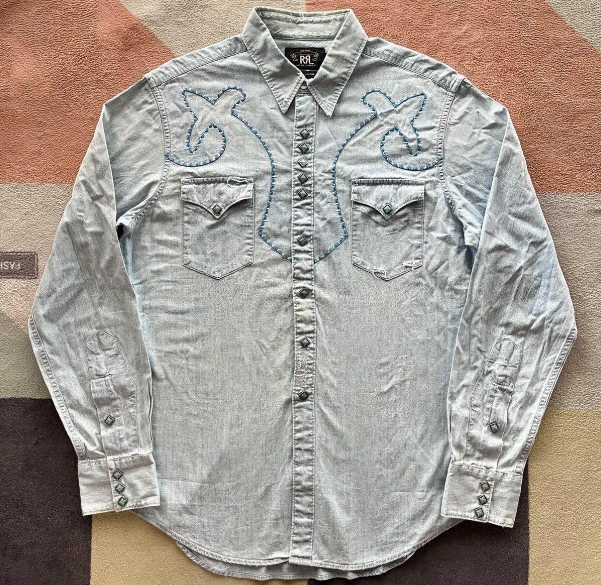 Ralph Lauren Western Shirt - Ralph Lauren K22 Size US L / EU 52-54 / 3 - 1 Thumbnail