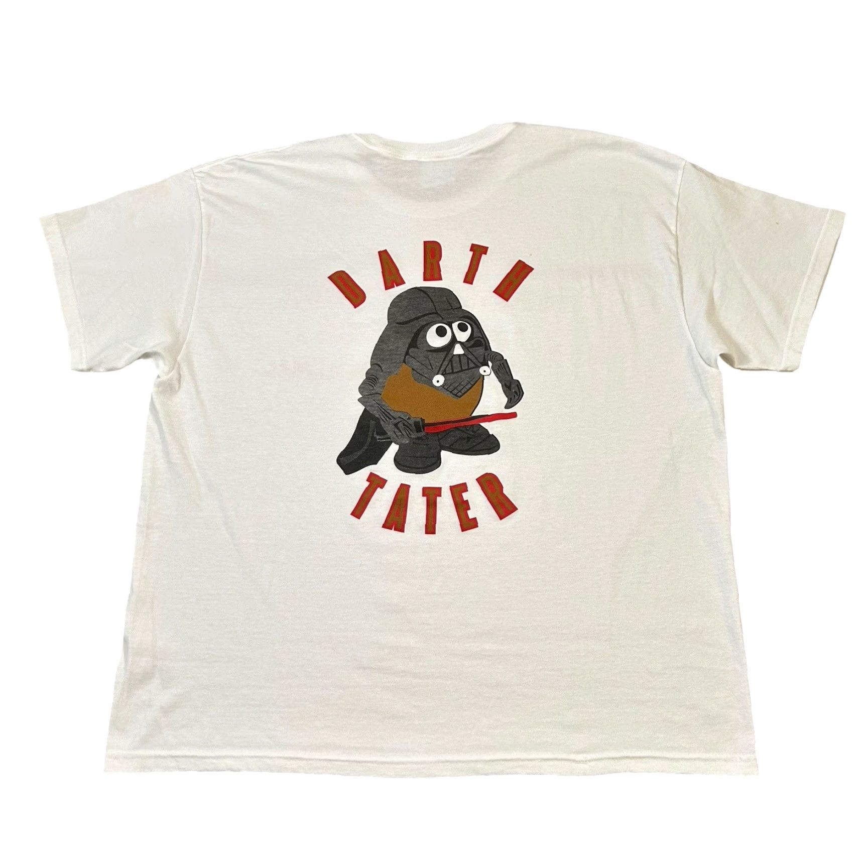 Vintage VINTAGE Star Wars Shirt Men XL White Darth Vader Mr Potato Head T Shirt Y2k 80s 90s Graphic Print Crew Neck Short Sleeve Cotton White Size US XL / EU 56 / 4 - 2 Thumbnail