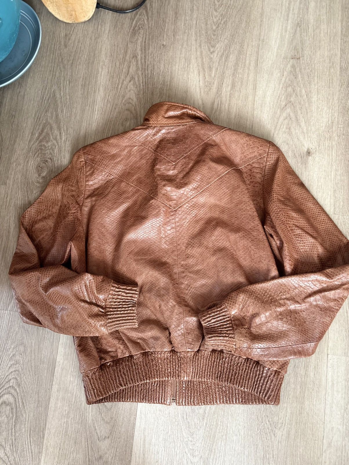 Kenneth Cole Kenneth Cole Leather Bomber Size L / US 10 / IT 46 - 5 Thumbnail