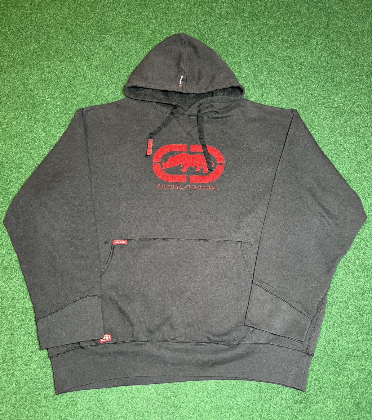 Ecko Unltd. × Vintage Vintage Y2K Ecko Unltd Hip Hop Baggy Actual Factual Hoodie Size US XL / EU 56 / 4 - 1 Thumbnail