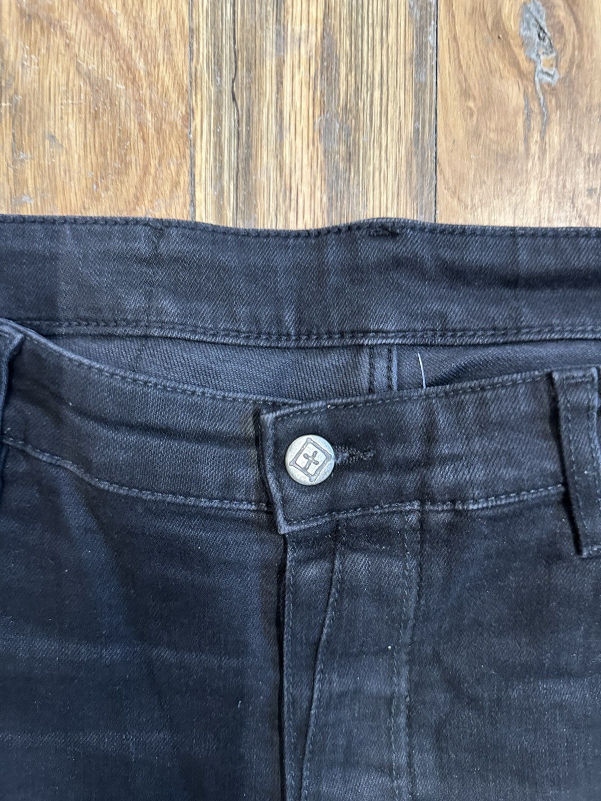 Ksubi Ksubi Crystal Knee Black Denim Jeans Size 38 Size US 38 / EU 54 - 3 Thumbnail