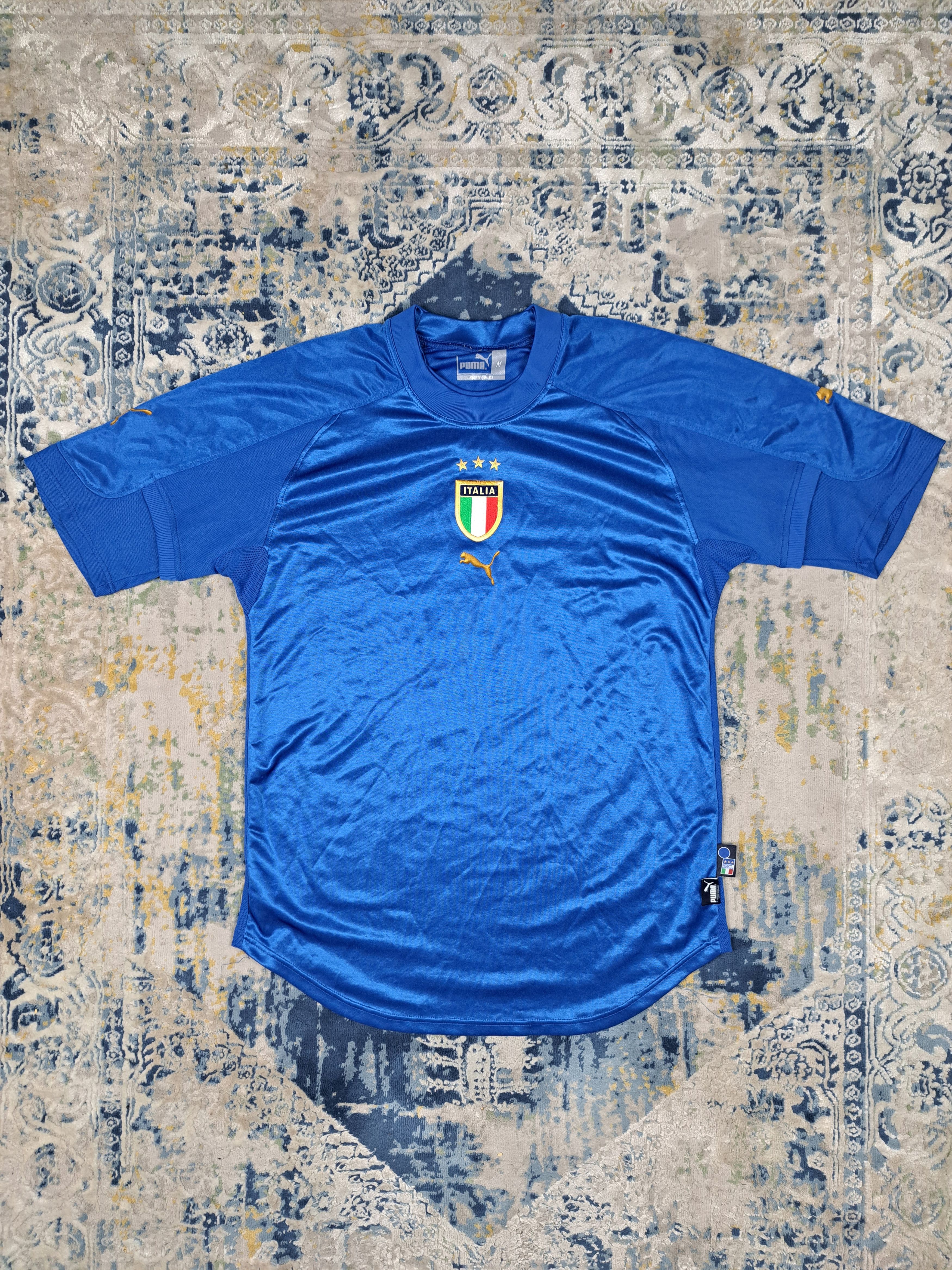 Puma Vintage 2004 Italy Home Kit World Champions Jersey Blokecore Size US L / EU 52-54 / 3 - 2 Thumbnail