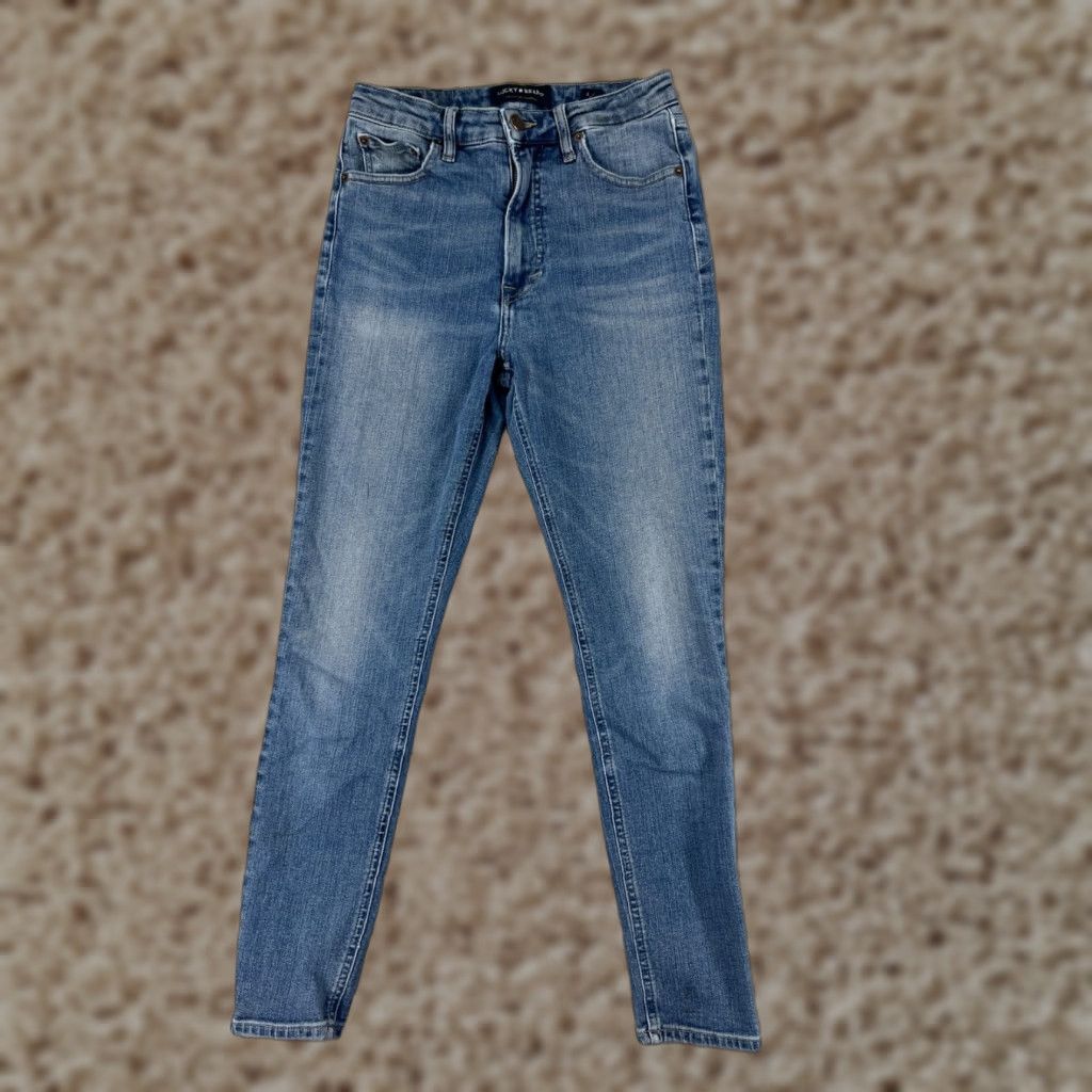 Lucky Brand Lucky Brand Jeans Womens 2 Blue Denim Skinny Candiani Fabric Milan Size 26" / US 2 / IT 38 - 1 Thumbnail
