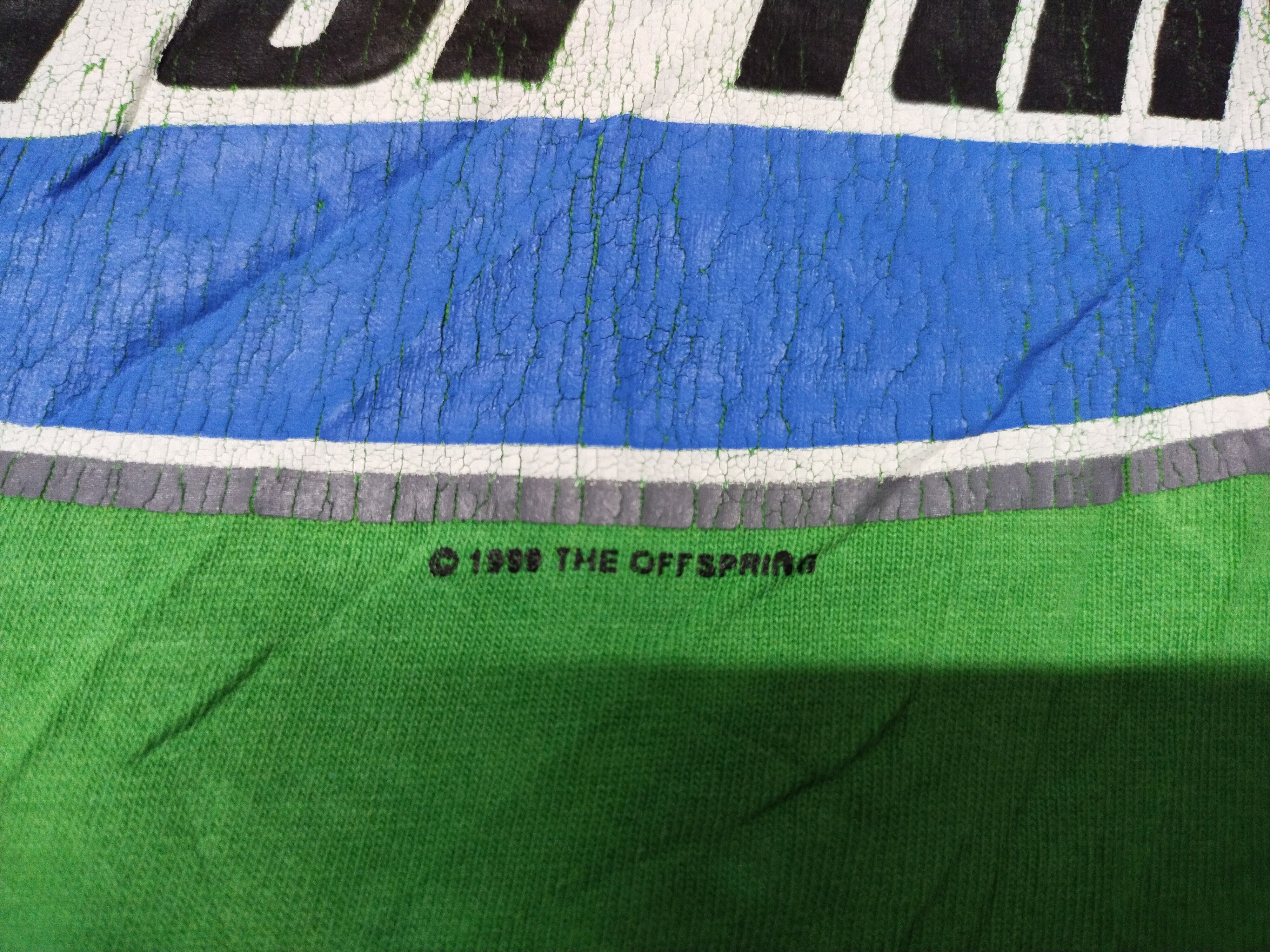 Band Tees Vtg 90's The Offspring Punk Rock Green Bootleg Shirt Tee Size US M / EU 48-50 / 2 - 4 Thumbnail