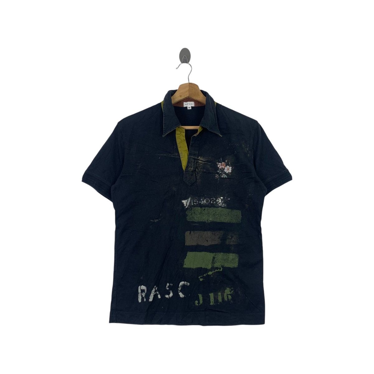 Paul Smith Vintage PAUL SMITH LONDON Floral Distress Design Polo Size M / US 6-8 / IT 42-44 - 1 Thumbnail