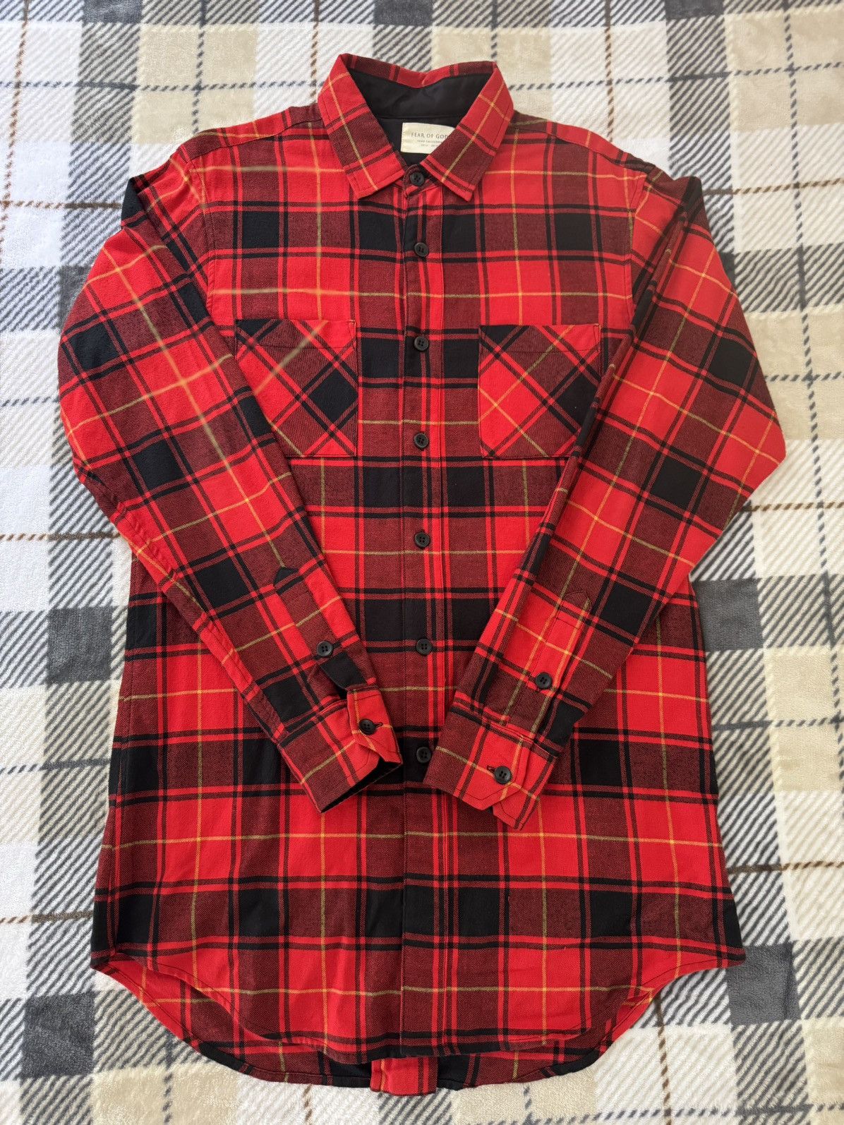 Fear of God Fear Of God Fourth Collection Yellow Flannel | Grailed