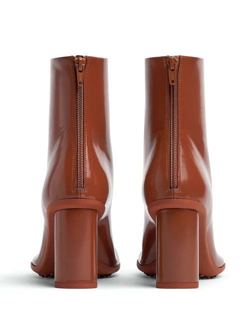 Bottega Veneta o1n1vont1225 Atomic Ankle Boots in Brown Size US 7 / IT 37 - 4 Thumbnail