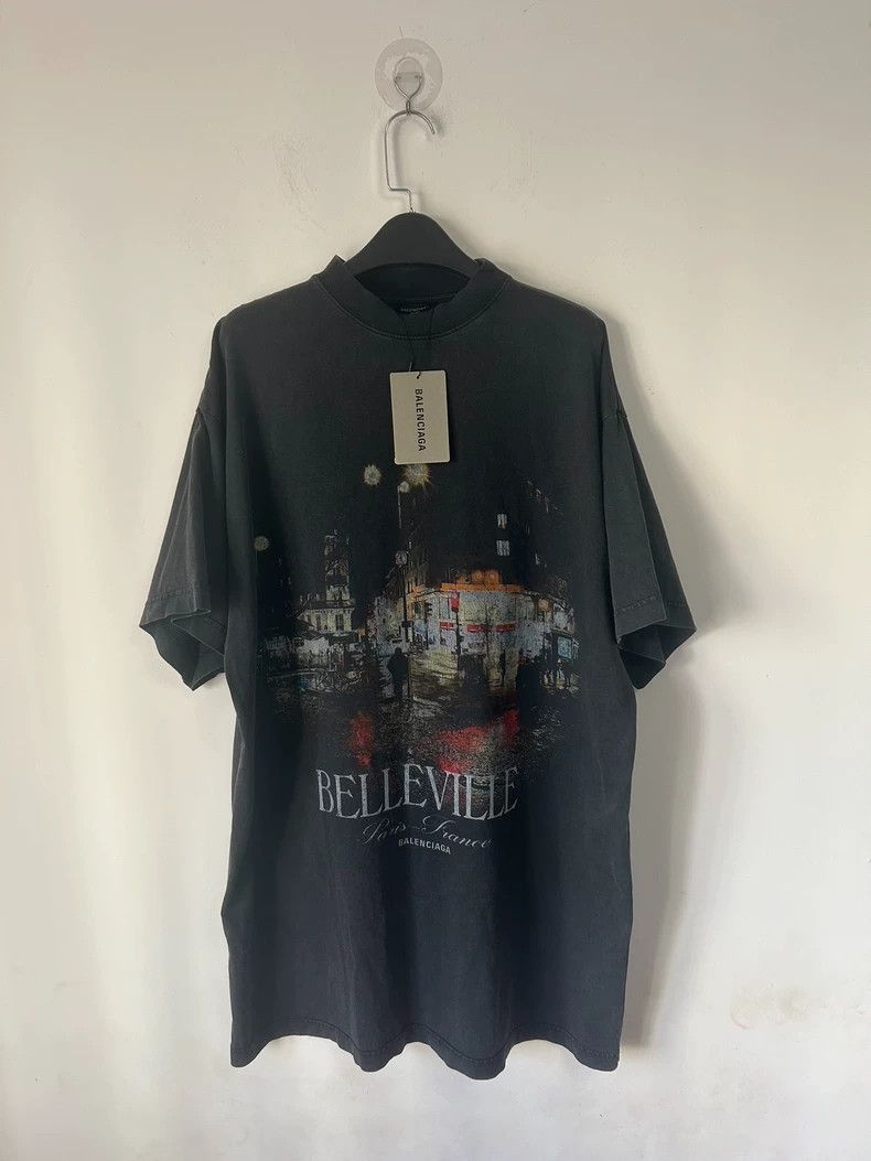 Balenciaga Balenciaga 24fw new Paris night view limited edition washed Size US S / EU 44-46 / 1 - 1 Thumbnail