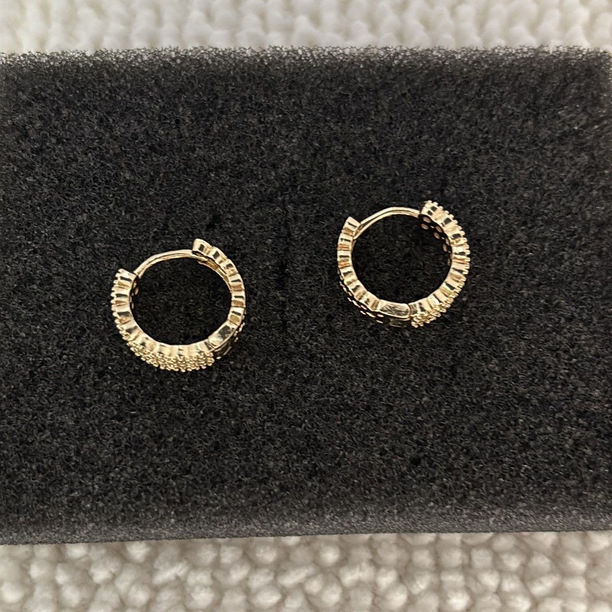 Other 15mm CZ Small Hoop Earrings for Men Women Size ONE SIZE - 2 Thumbnail