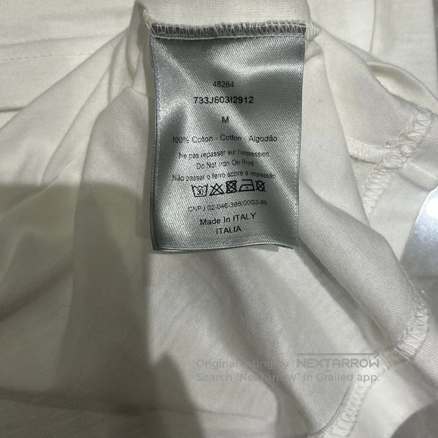 Dior classic white floral print t-shirt. Size US M / EU 48-50 / 2 - 4 Thumbnail