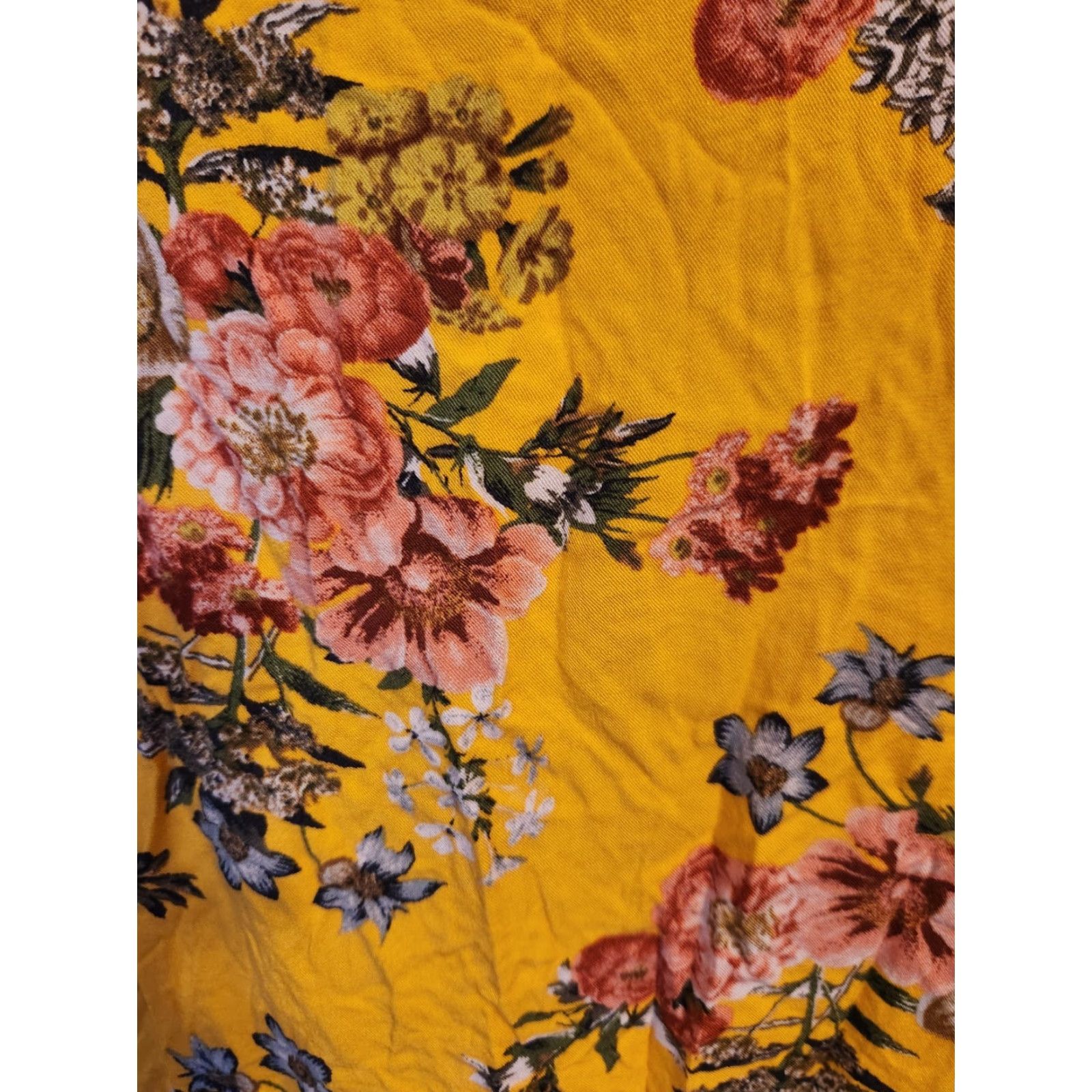 Torrid Torrid Yellow Floral Print Sleeveless Cami Top Shirt 4X Tank Camisole Size XXL / US 16-18 / IT 52-54 - 2 Thumbnail